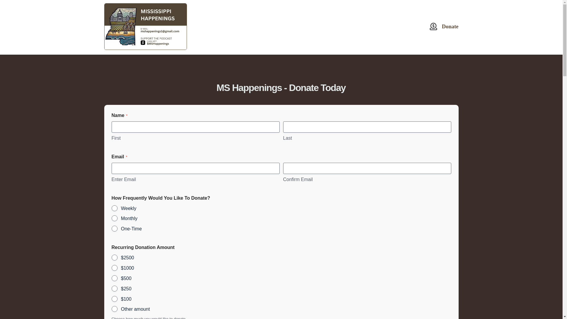 website screenshot of https://mshappenings.org/
