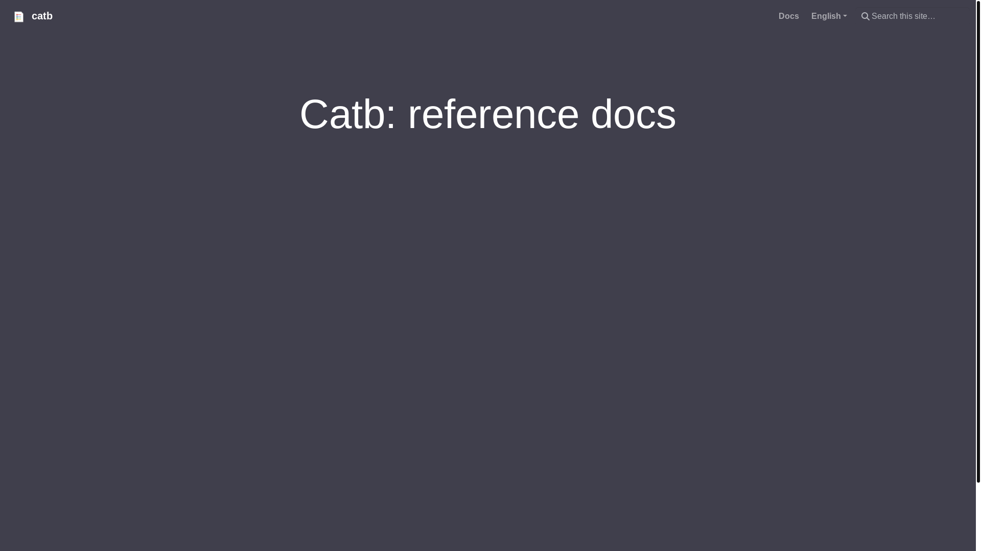website screenshot of https://catb-hugo.pages.dev/