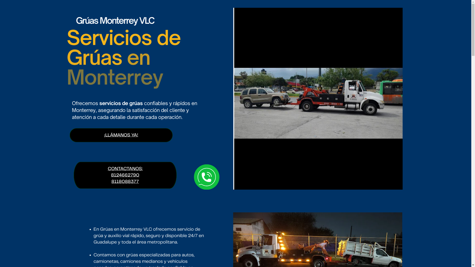 website screenshot of https://gruasenmonterreyvlc.com/