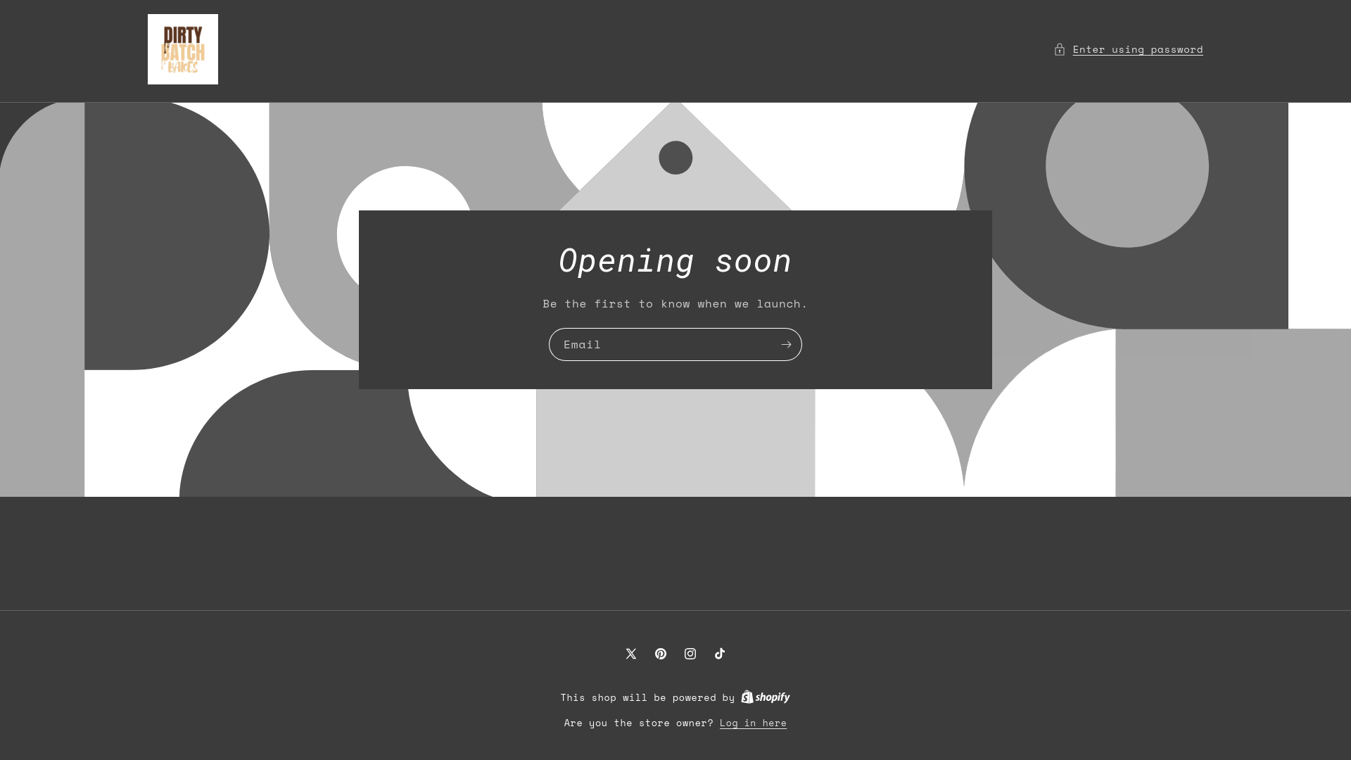 website screenshot of https://dirtybatchbakes.store/