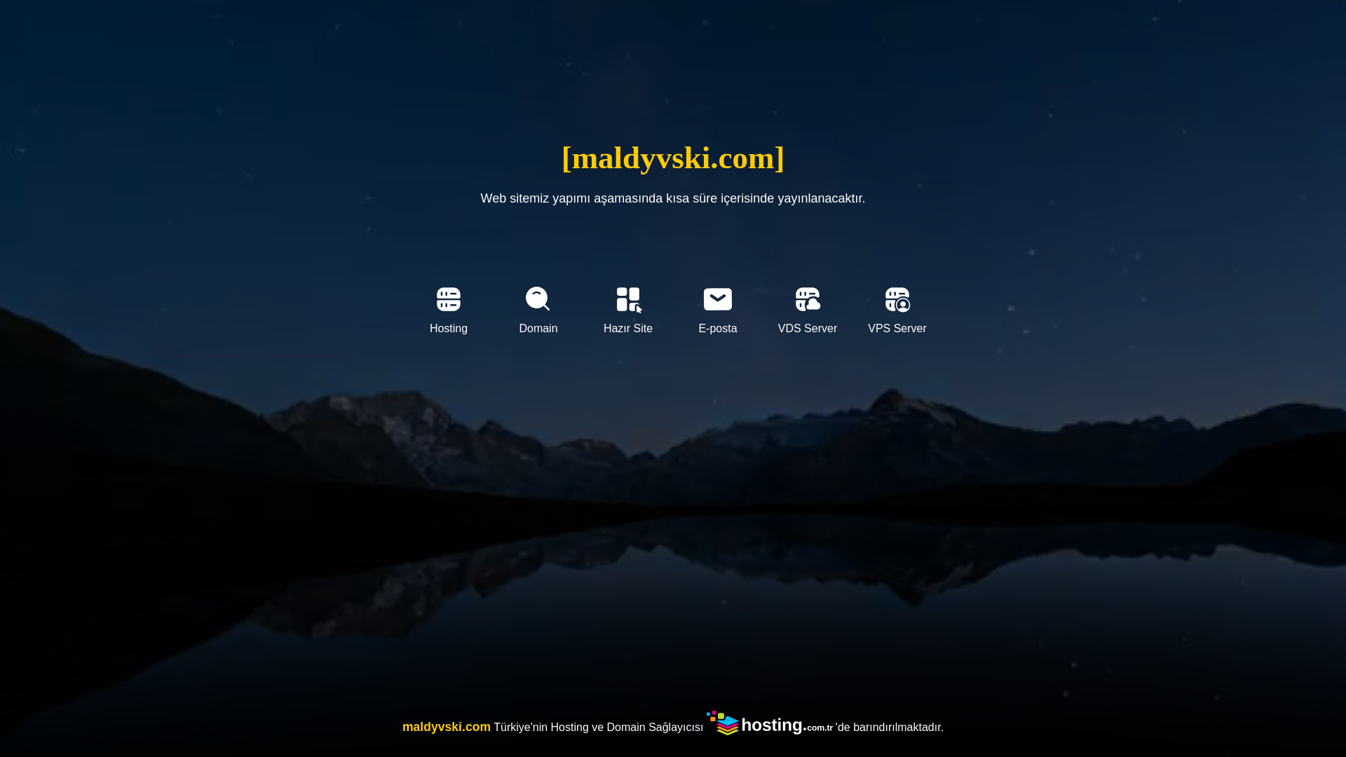 website screenshot of https://maldyvski.com/