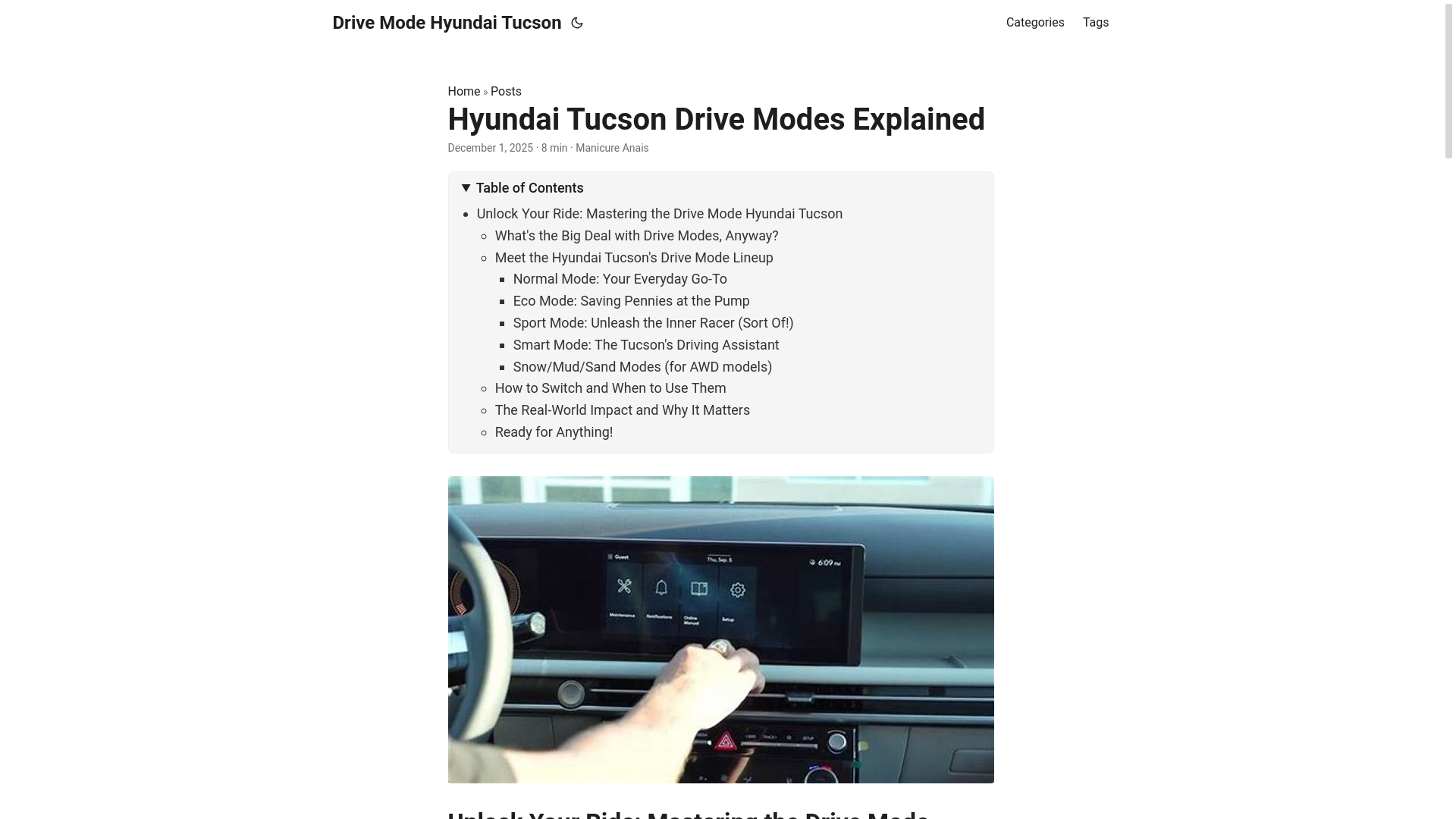 website screenshot of https://drivemodehyundaitucson.pages.dev/