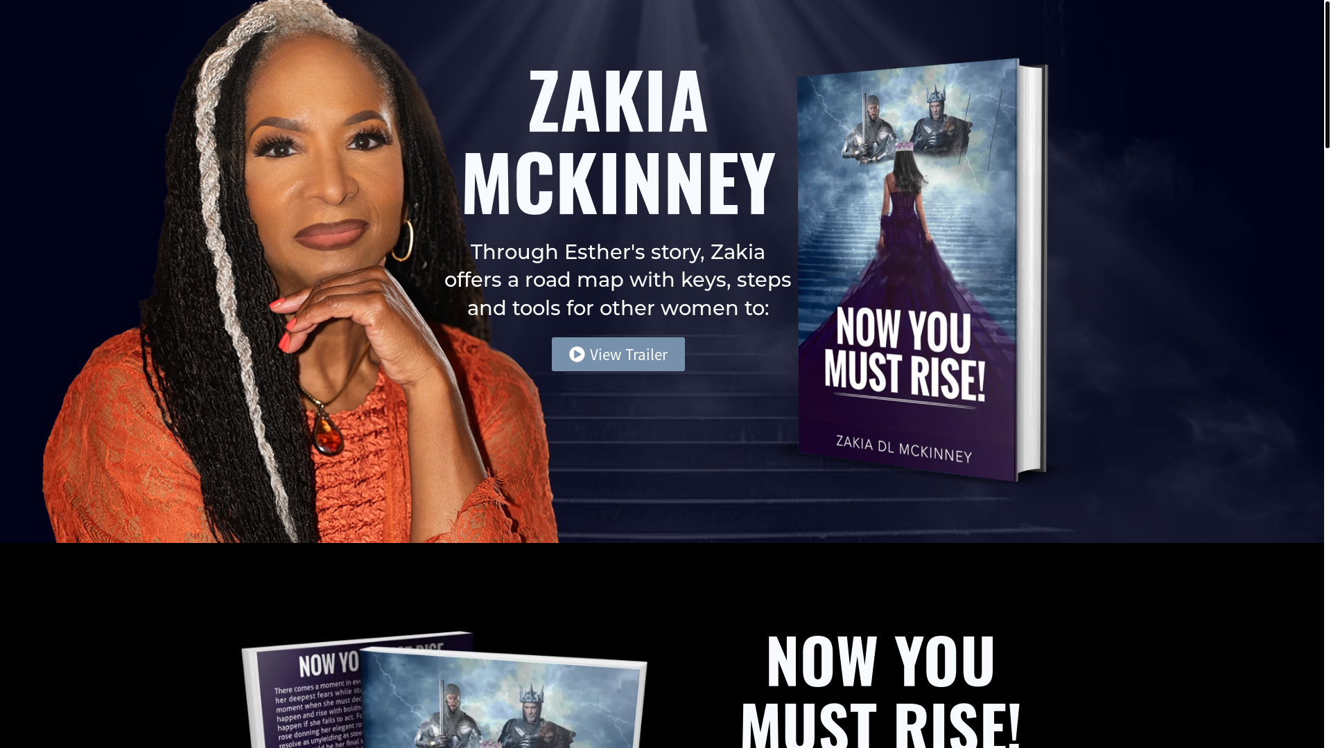 website screenshot of https://zmckinney2rise.org/