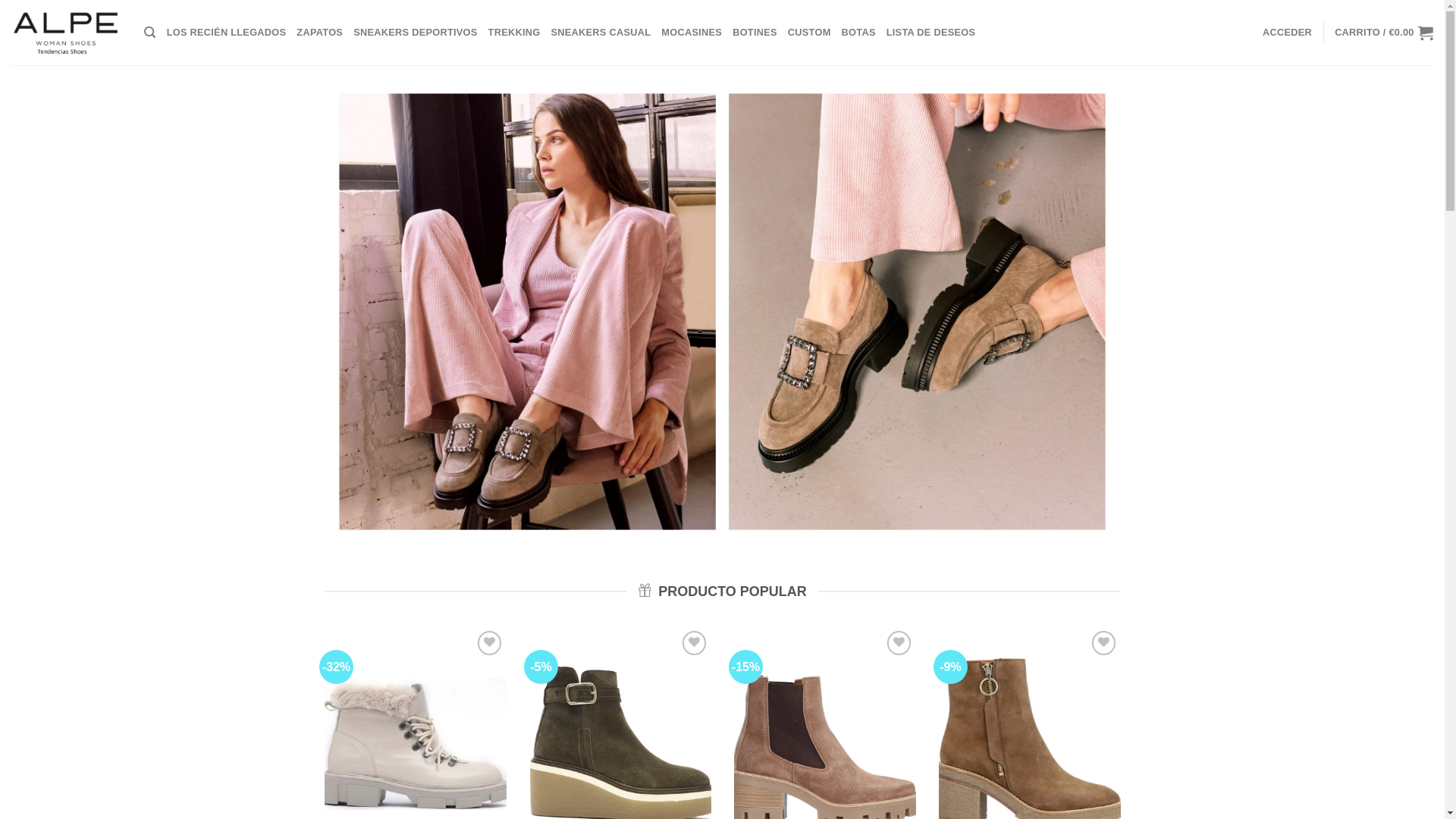 website screenshot of http://tendenciasshoes.com/