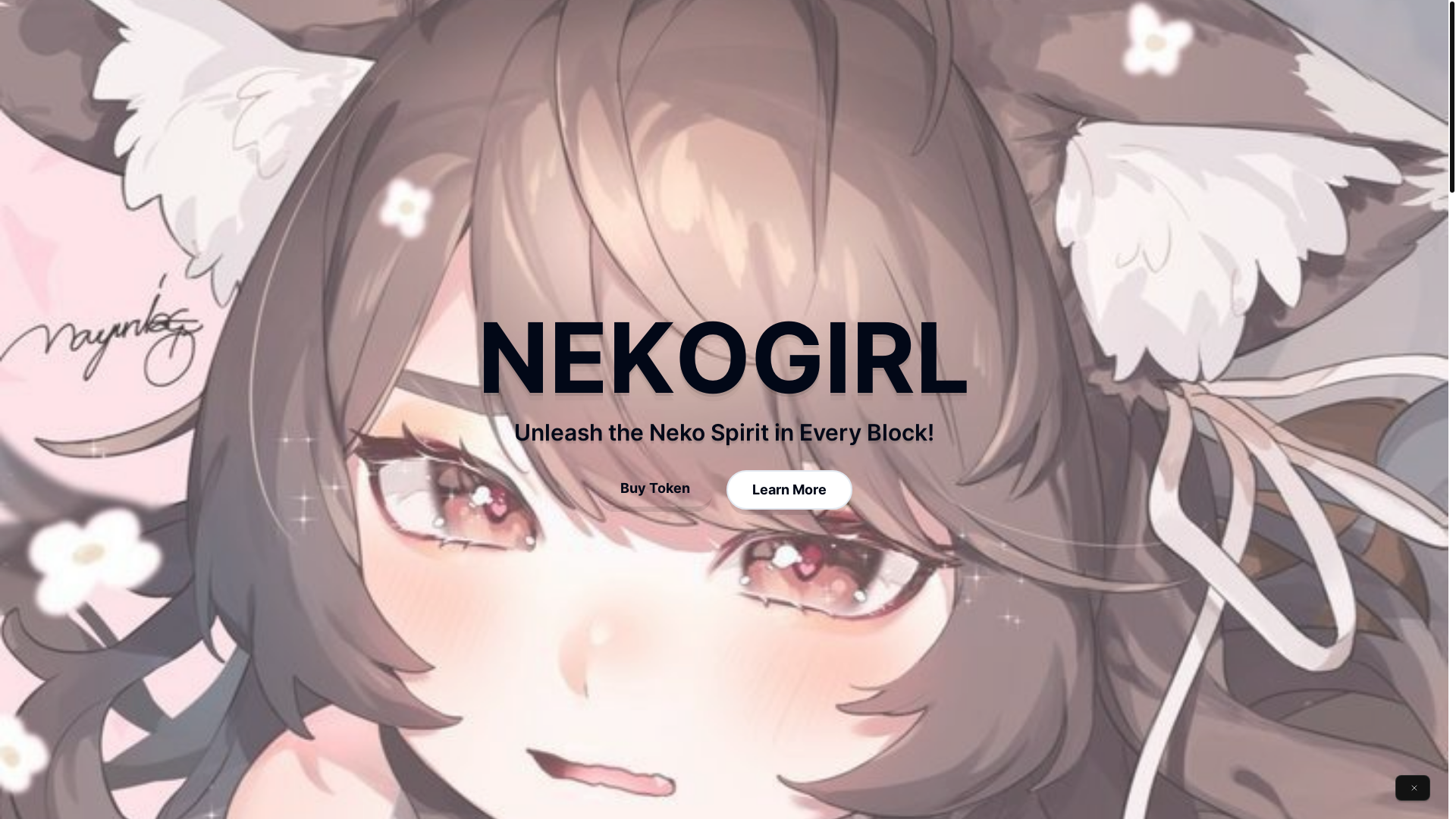 website screenshot of https://neko-sol.xyz/