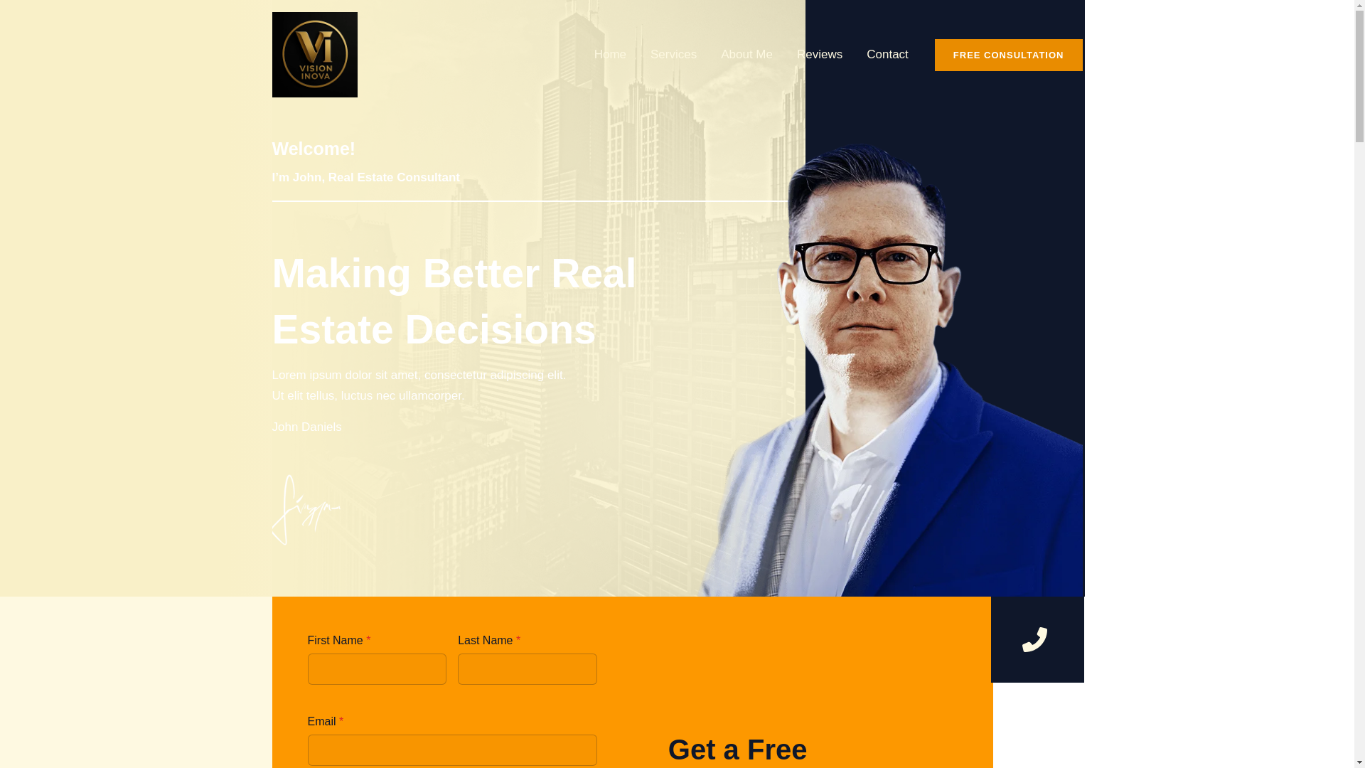 website screenshot of https://visioninova.com/