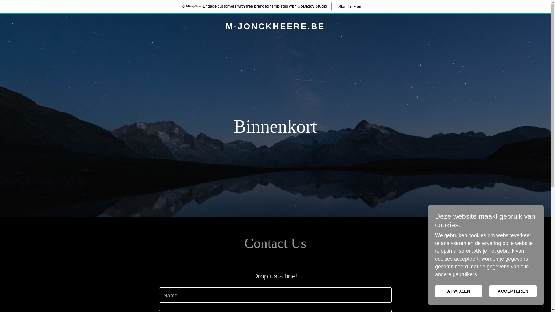 website screenshot of https://m-jonckheere.be/