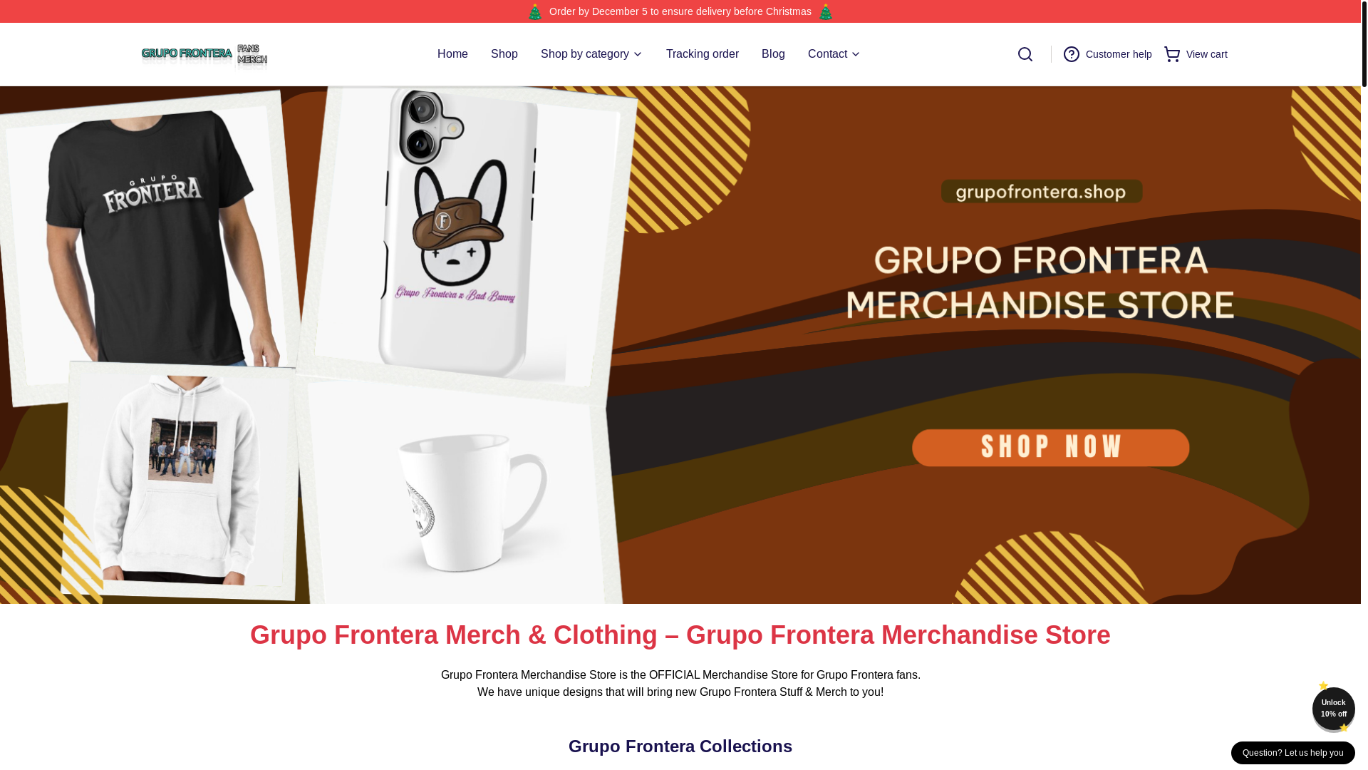 website screenshot of https://grupofrontera.shop/