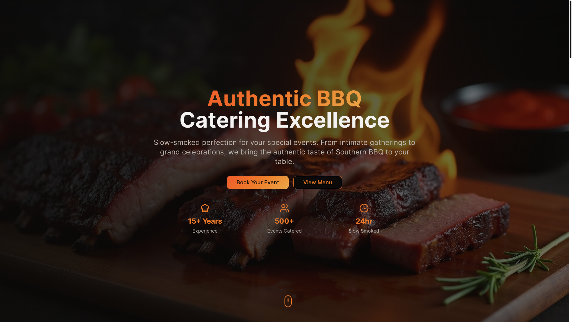 website screenshot of https://smokin-hot-bites-web.pages.dev/