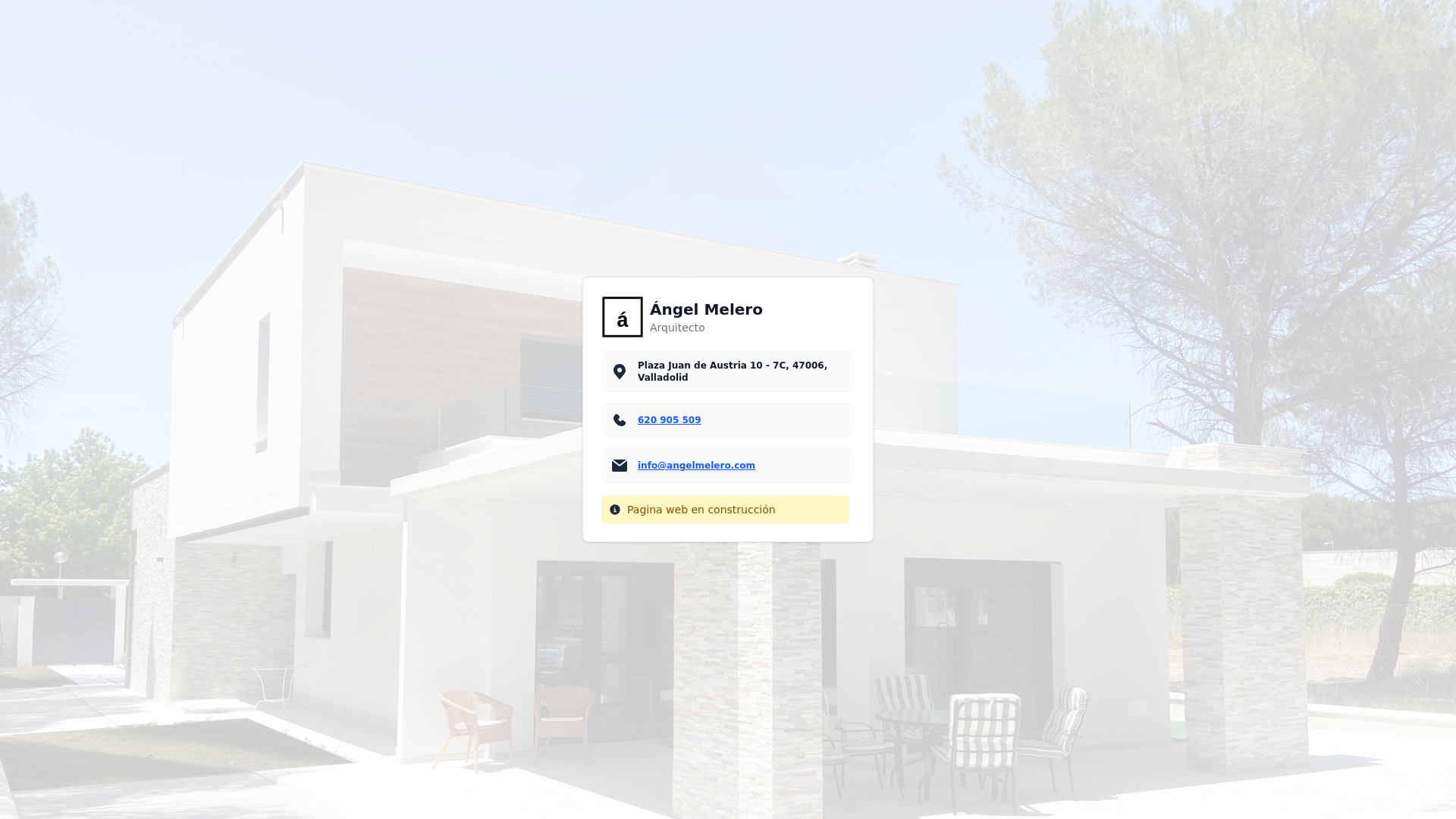 website screenshot of https://angelmelero.pages.dev/