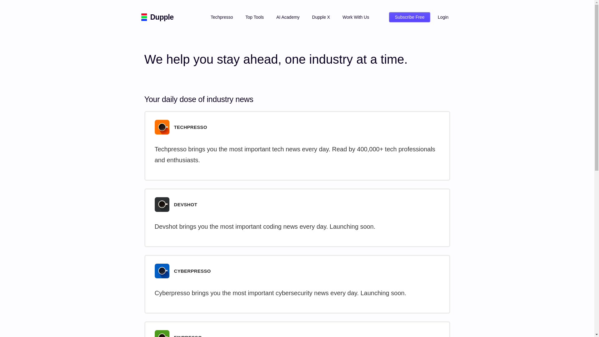 website screenshot of https://gettechpressomediaad.com/