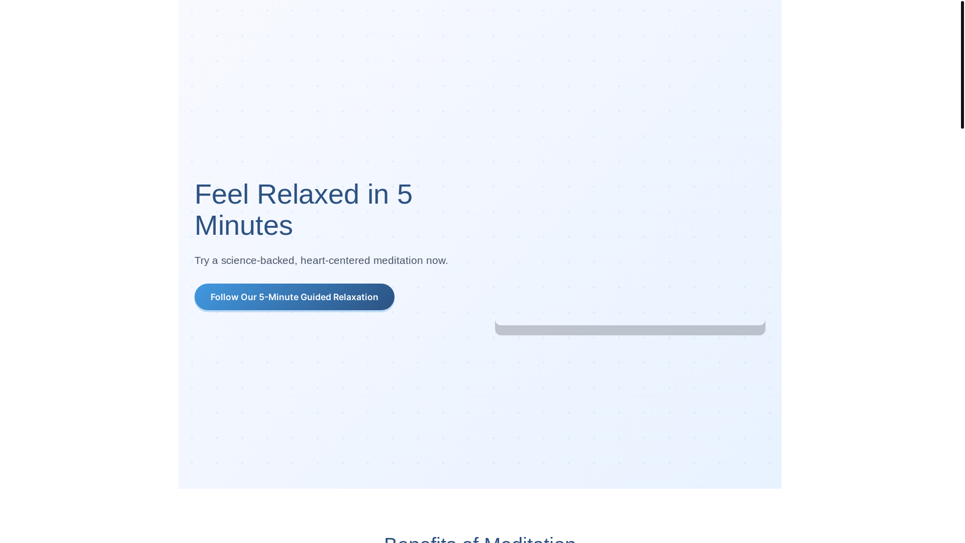 website screenshot of https://meditation-site.pages.dev/