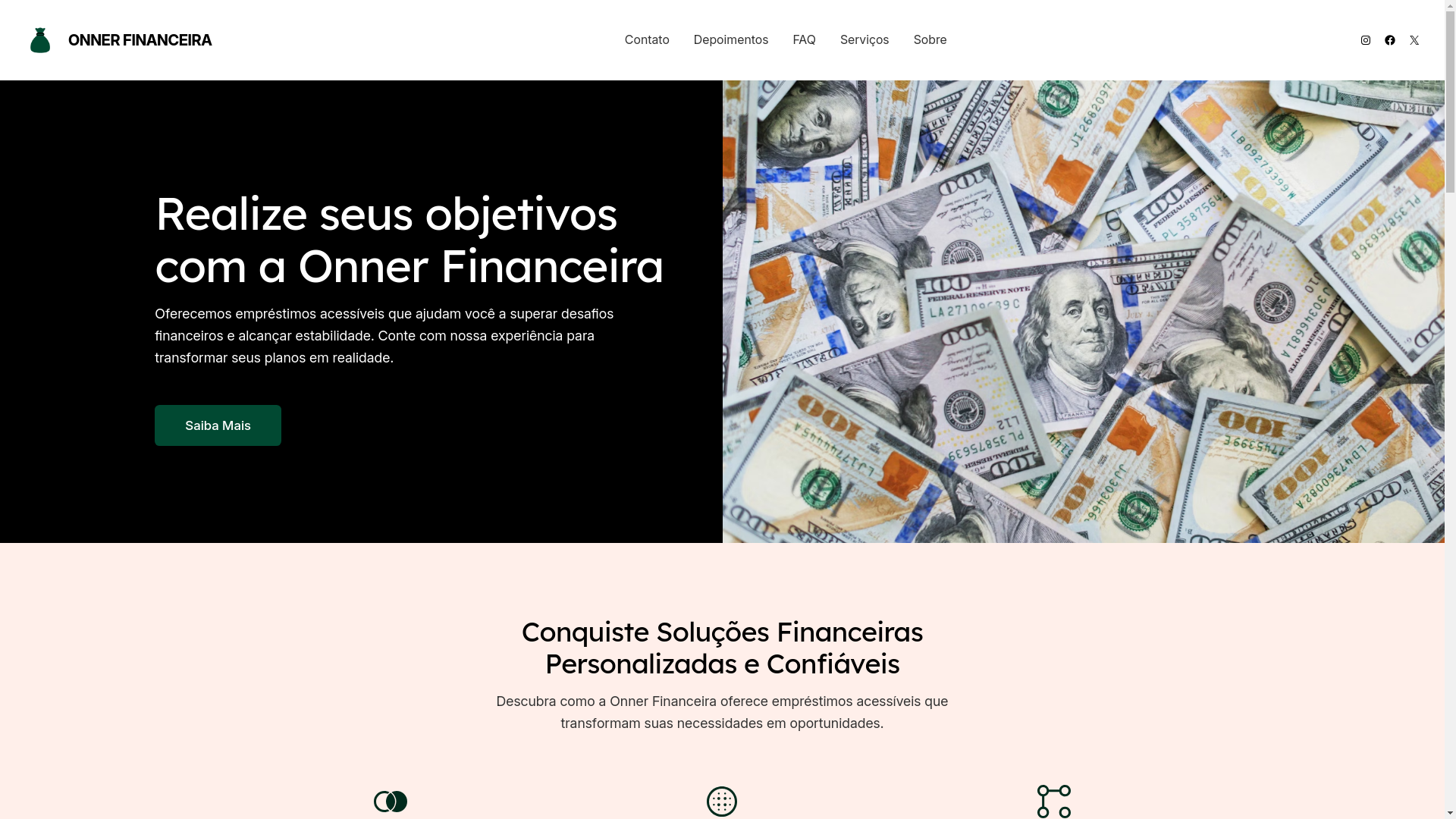 website screenshot of https://onnerfinanceira.com/