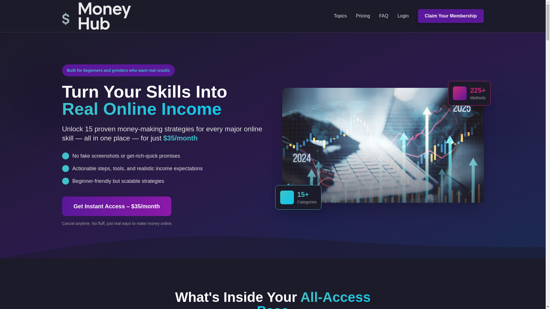 website screenshot of https://moneyhubdirrect.com/