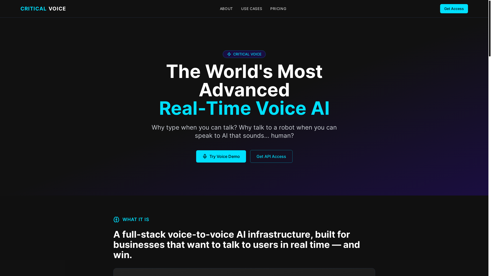 website screenshot of https://criticalvoice.co.uk/