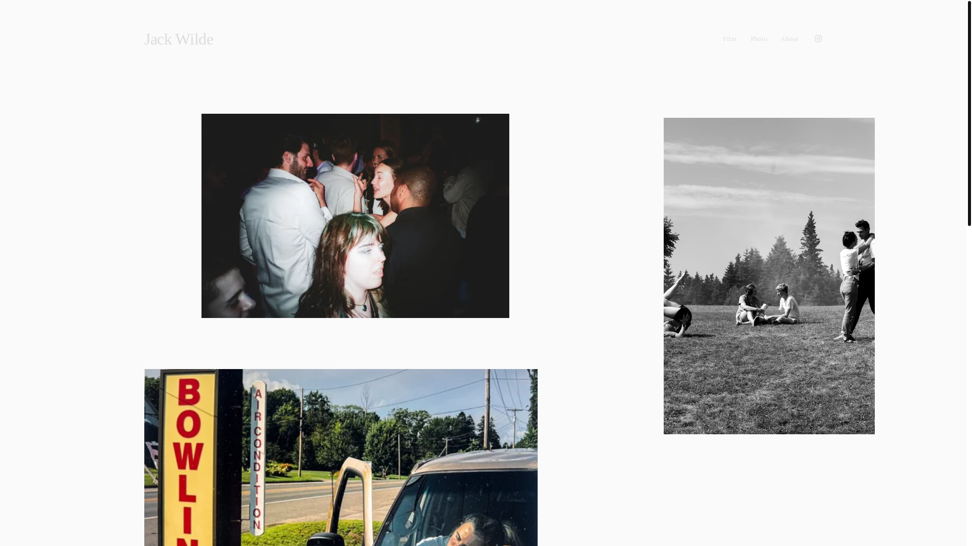 website screenshot of https://jackwilde.online/