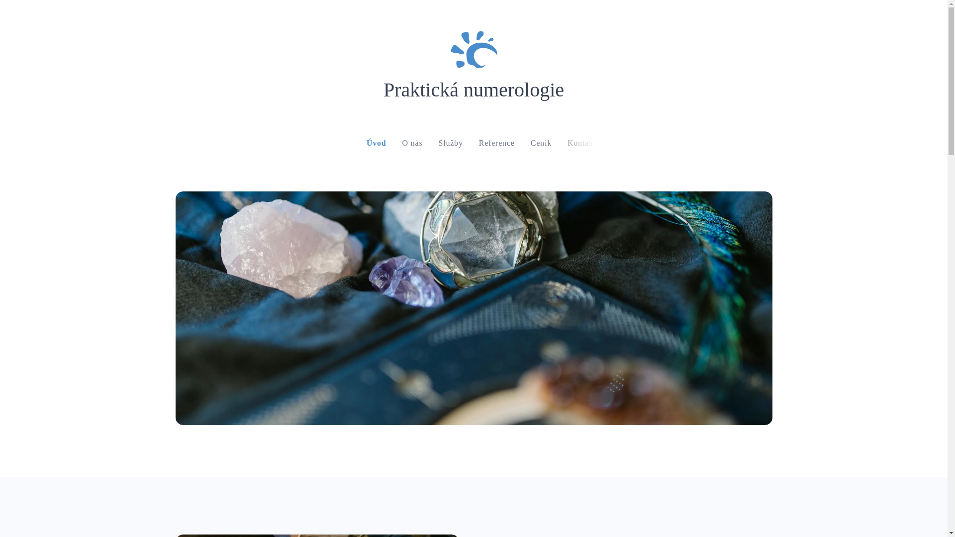 website screenshot of https://praktickanumerologie.cz/