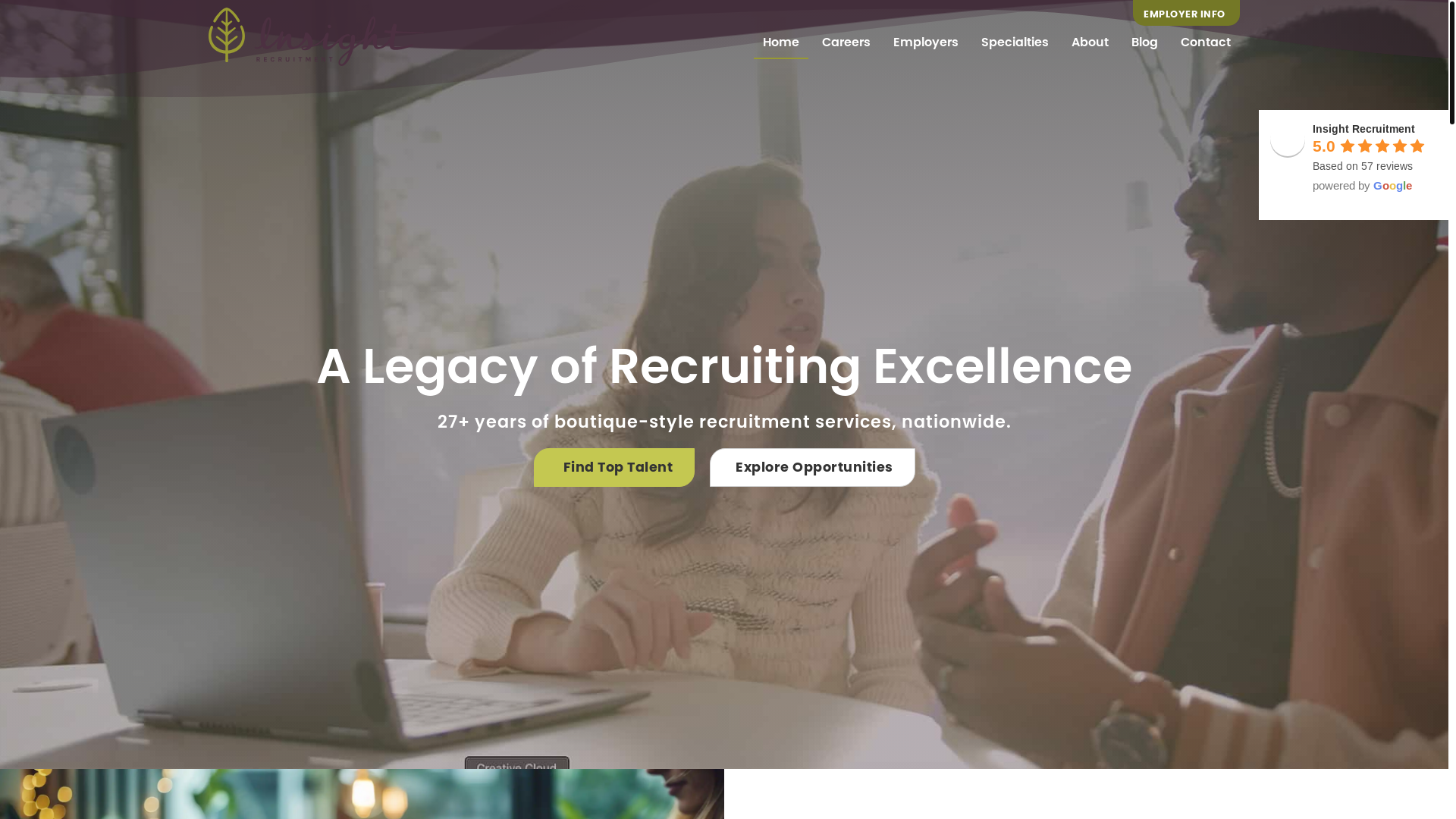 website screenshot of https://insighttalentrecruiters.pro/