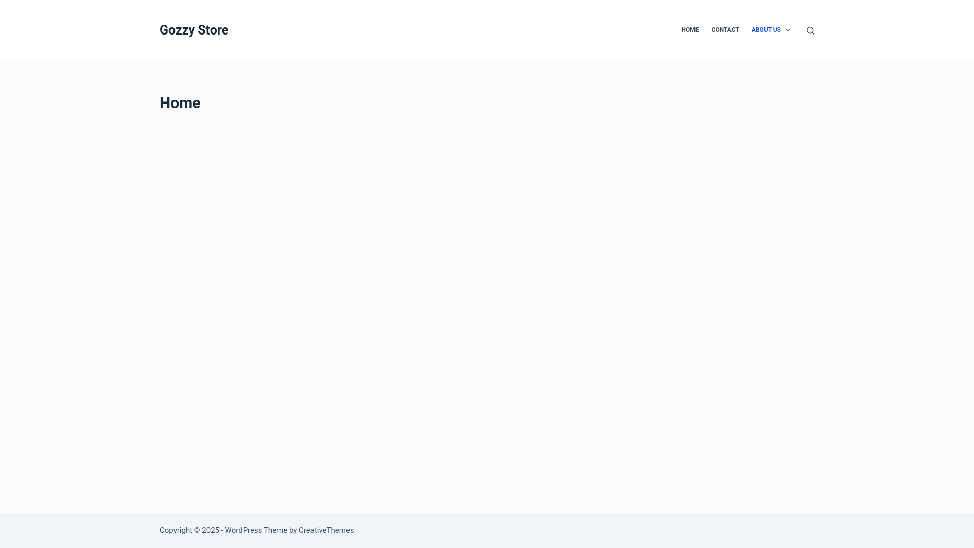 website screenshot of https://gozzystore.store/