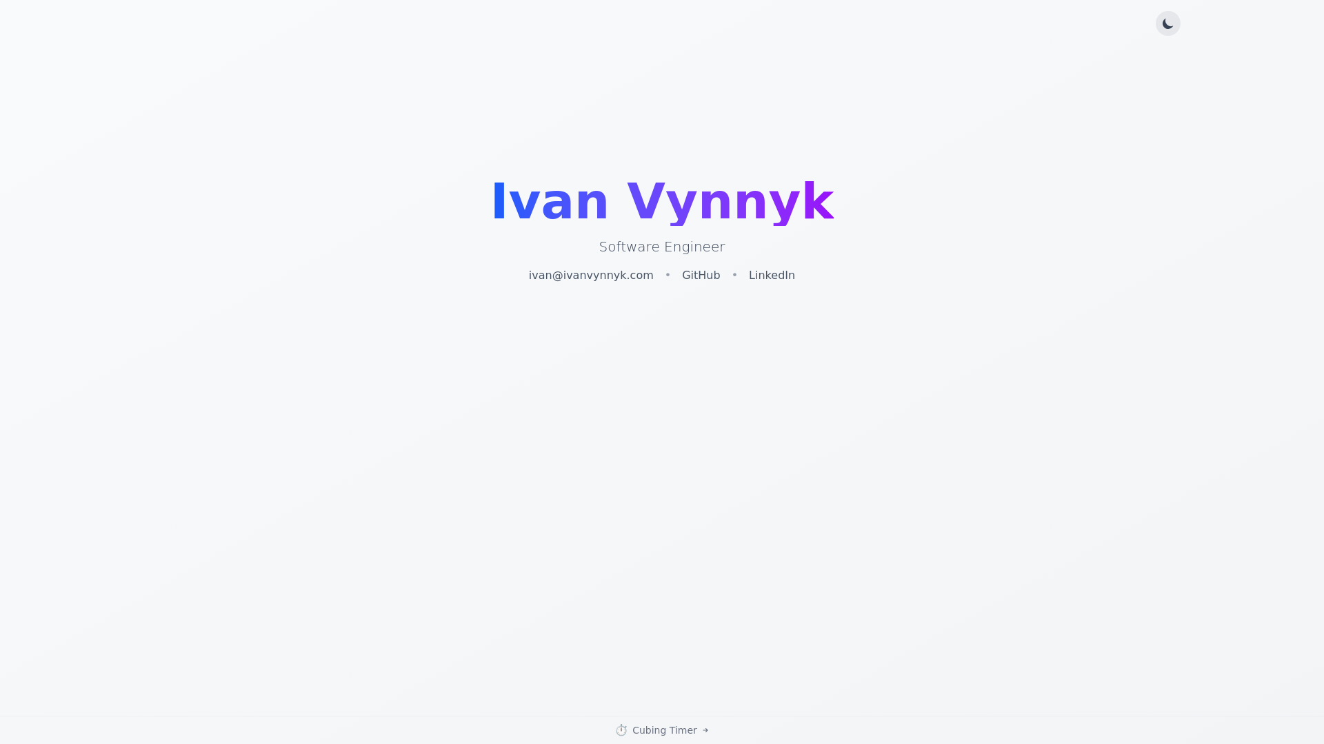 website screenshot of https://ivanvynnykcom.pages.dev/