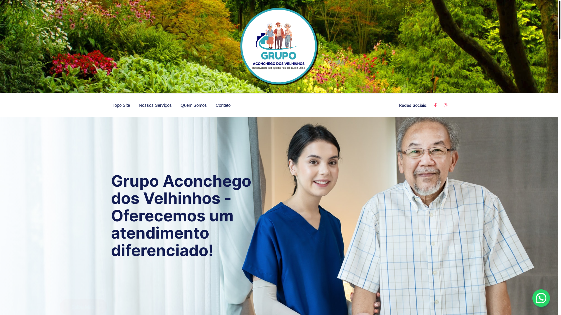 website screenshot of https://saomiguelcasaderepouso.com.br/