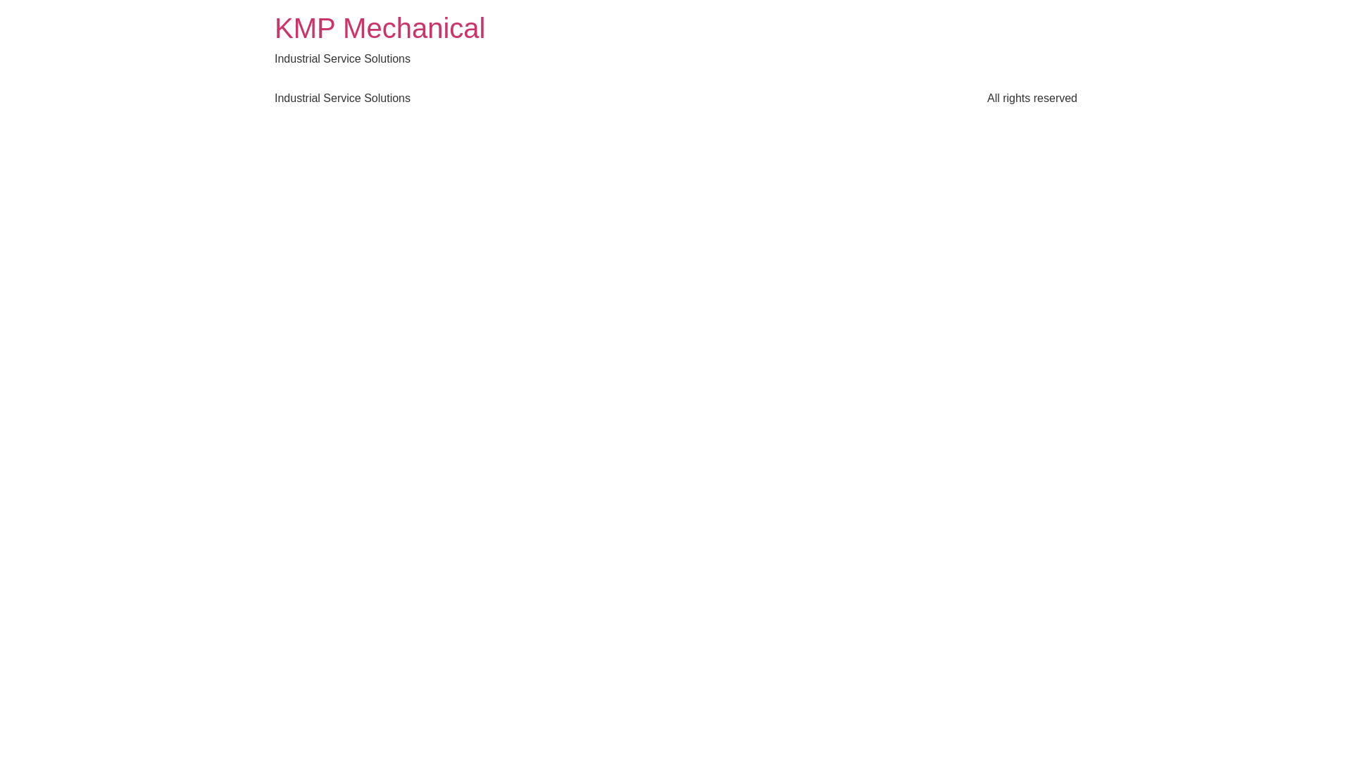 website screenshot of https://kmpmechanical.org/