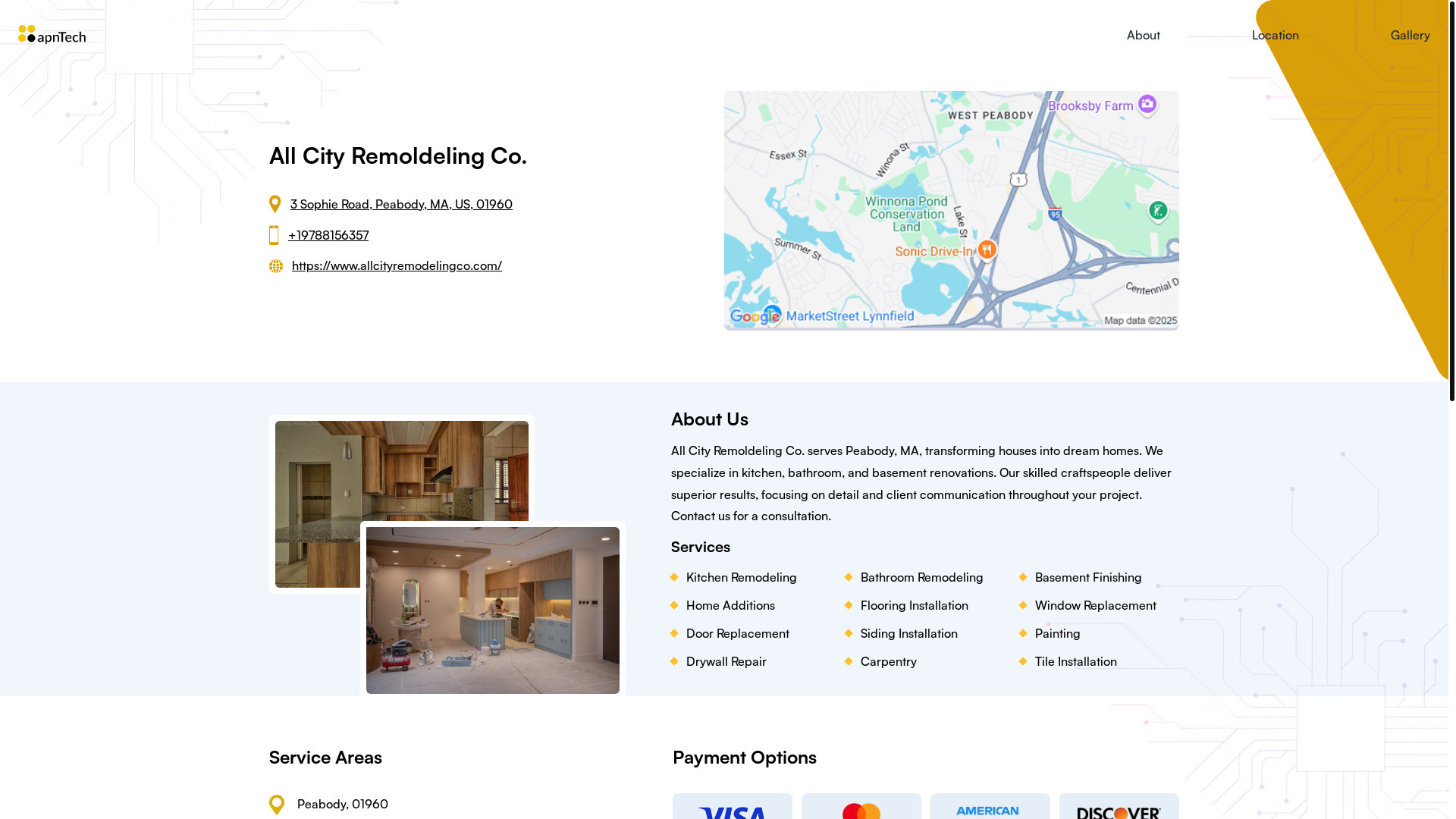 website screenshot of https://allcityremoldelingco.online/