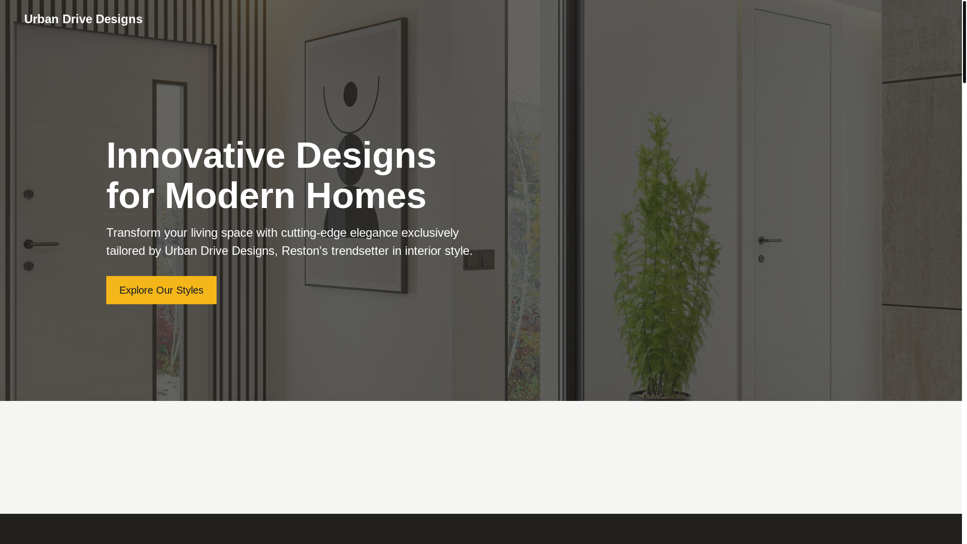 website screenshot of https://urbandrivedesign.com/