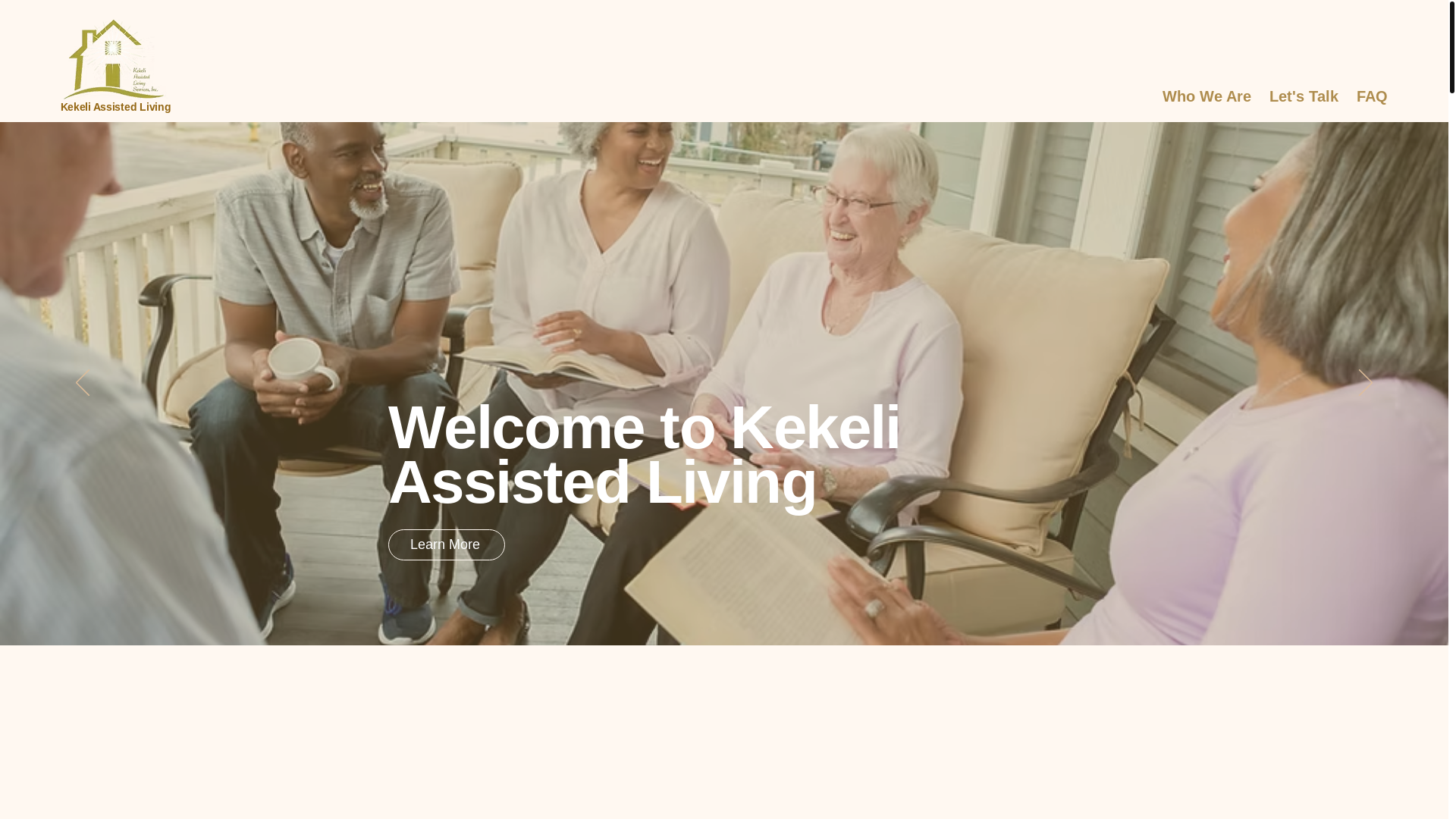 website screenshot of https://kekeliassistedlivingmd.com/