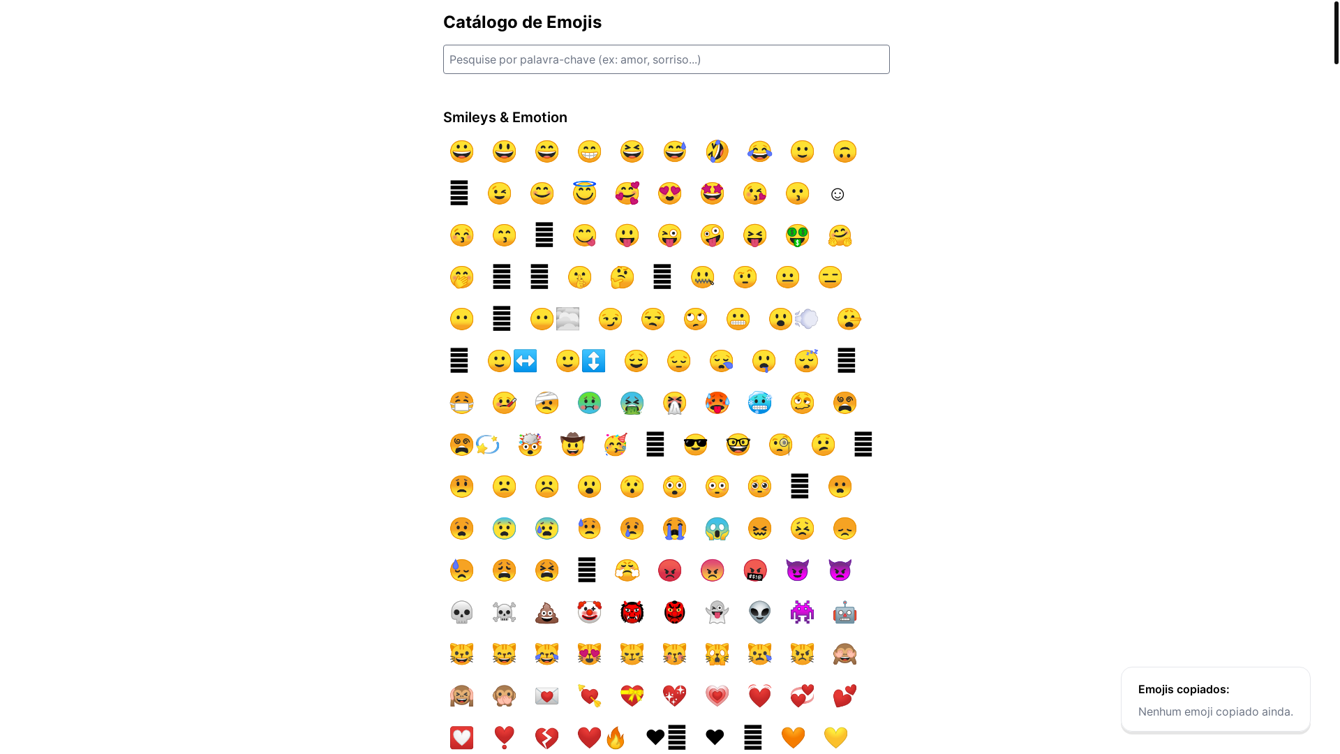 website screenshot of https://site-emojis.pages.dev/