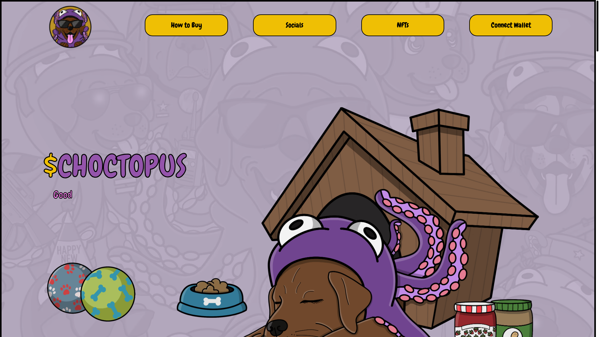 website screenshot of https://v2choctopus.io/