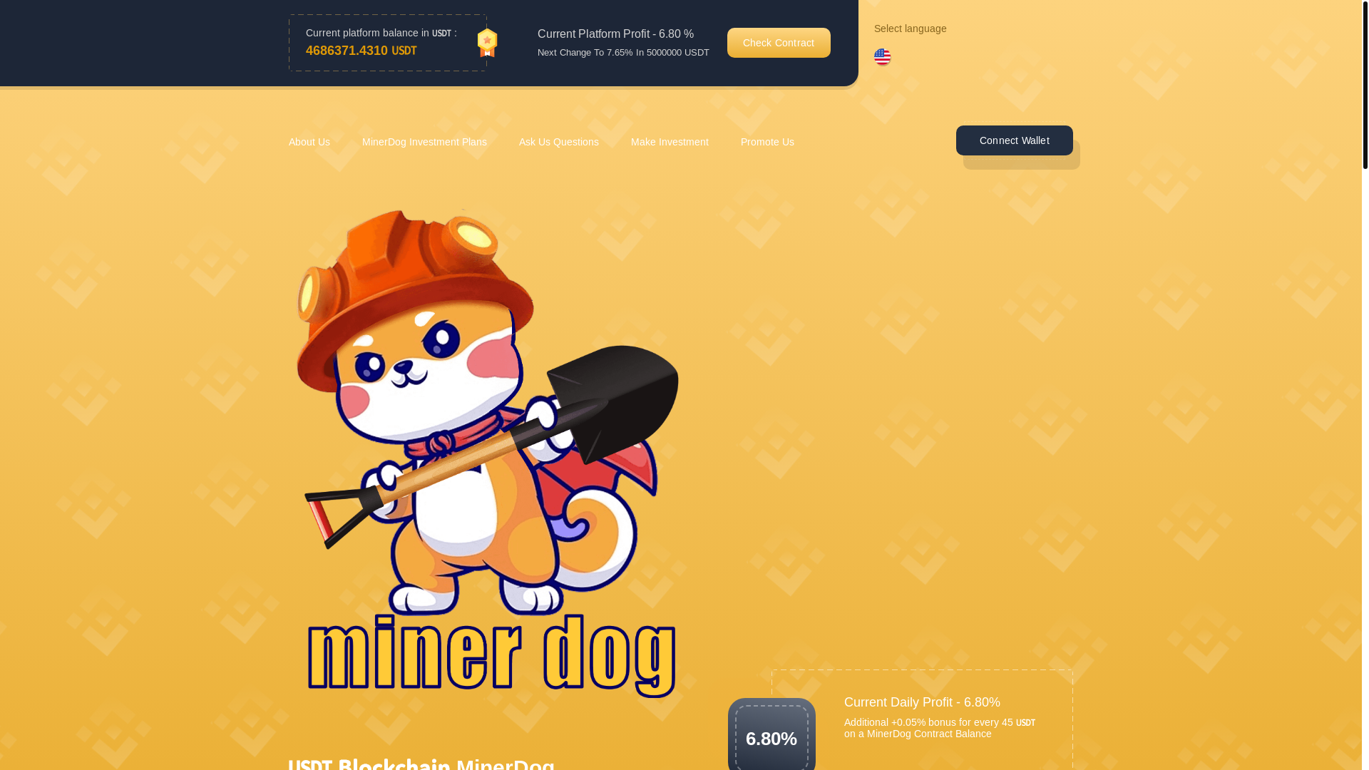 website screenshot of https://hashinchain.top/