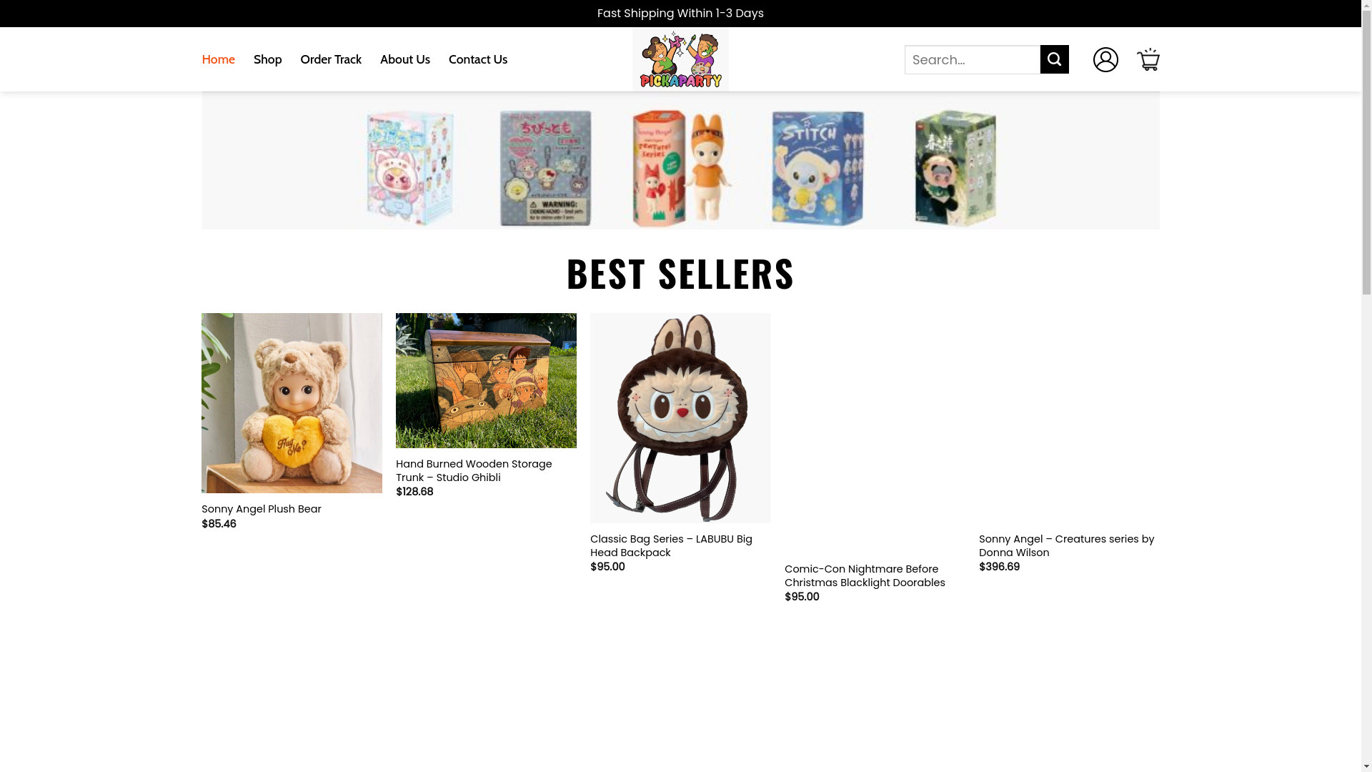 website screenshot of https://globalpickaparty.shop/