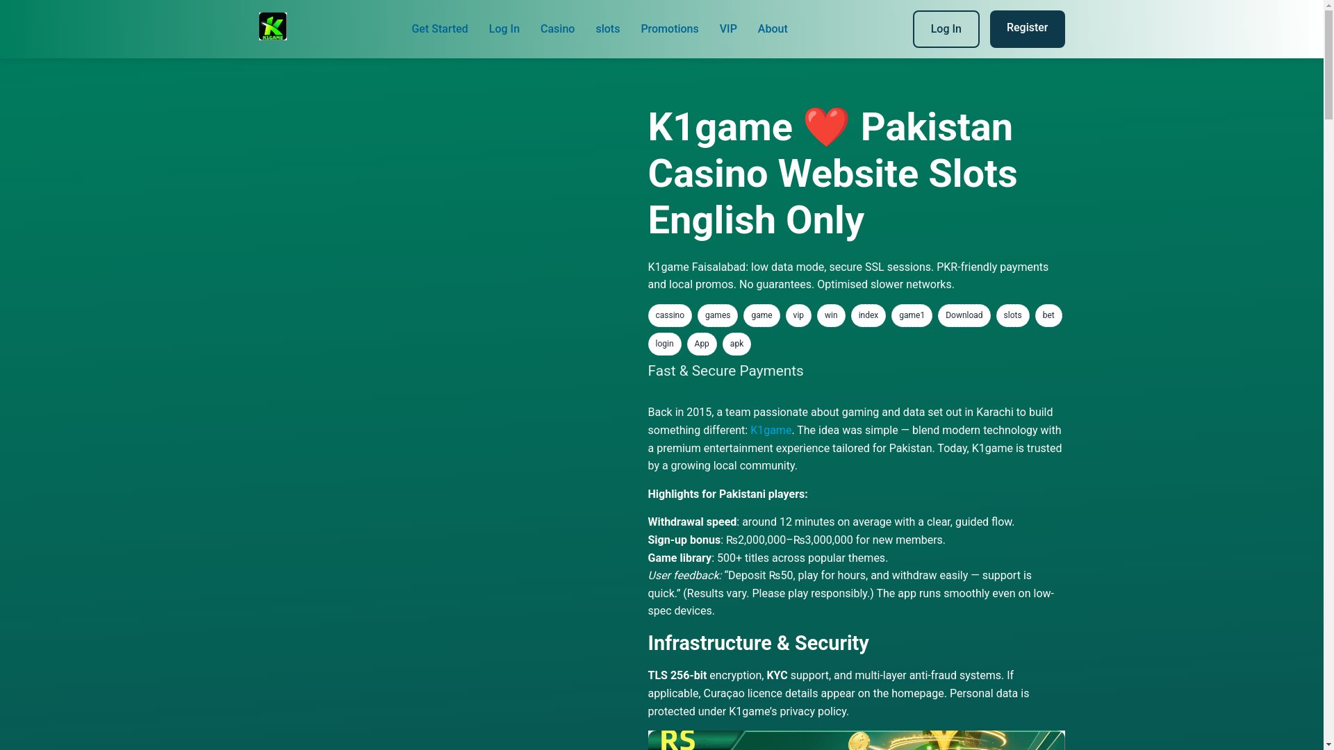 website screenshot of https://k1gamepkr.com/