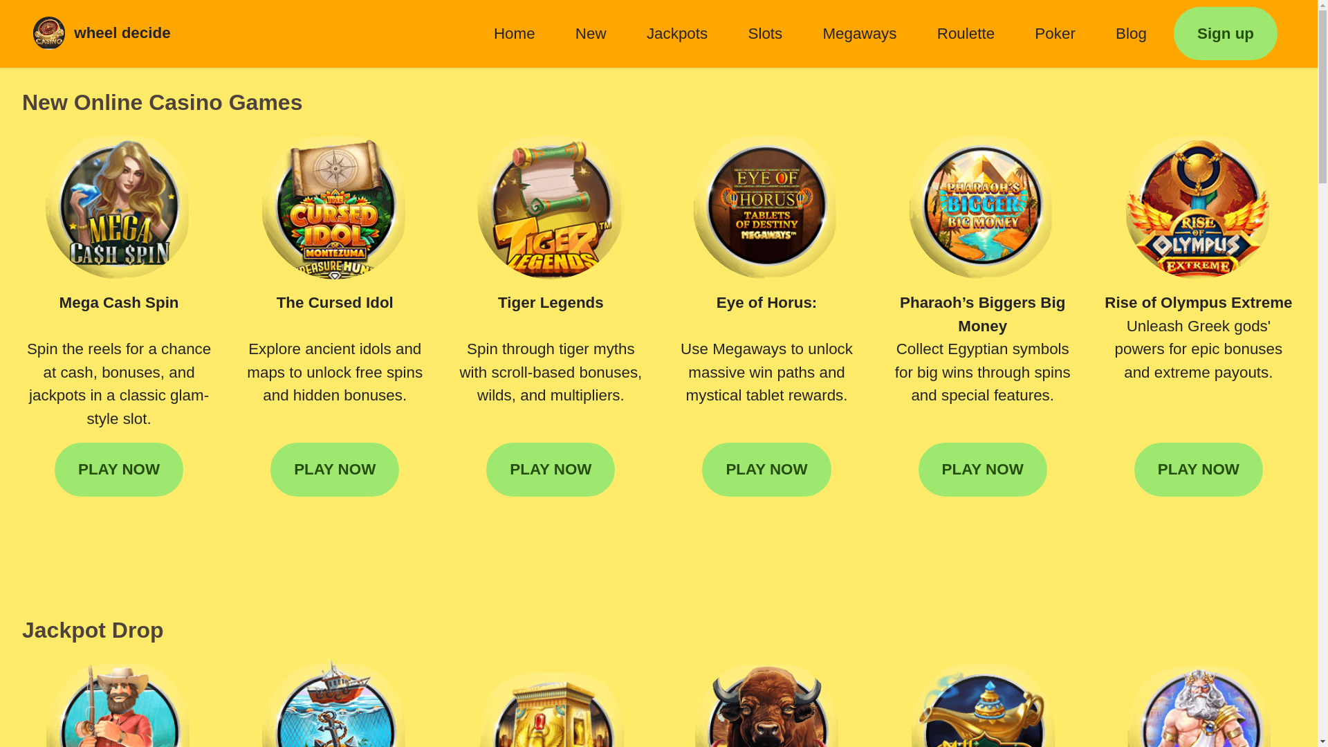 website screenshot of https://wheeldecide.club/