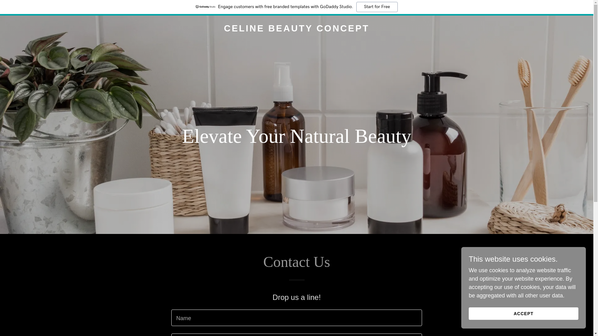 website screenshot of https://celinebeautyconcept.com/
