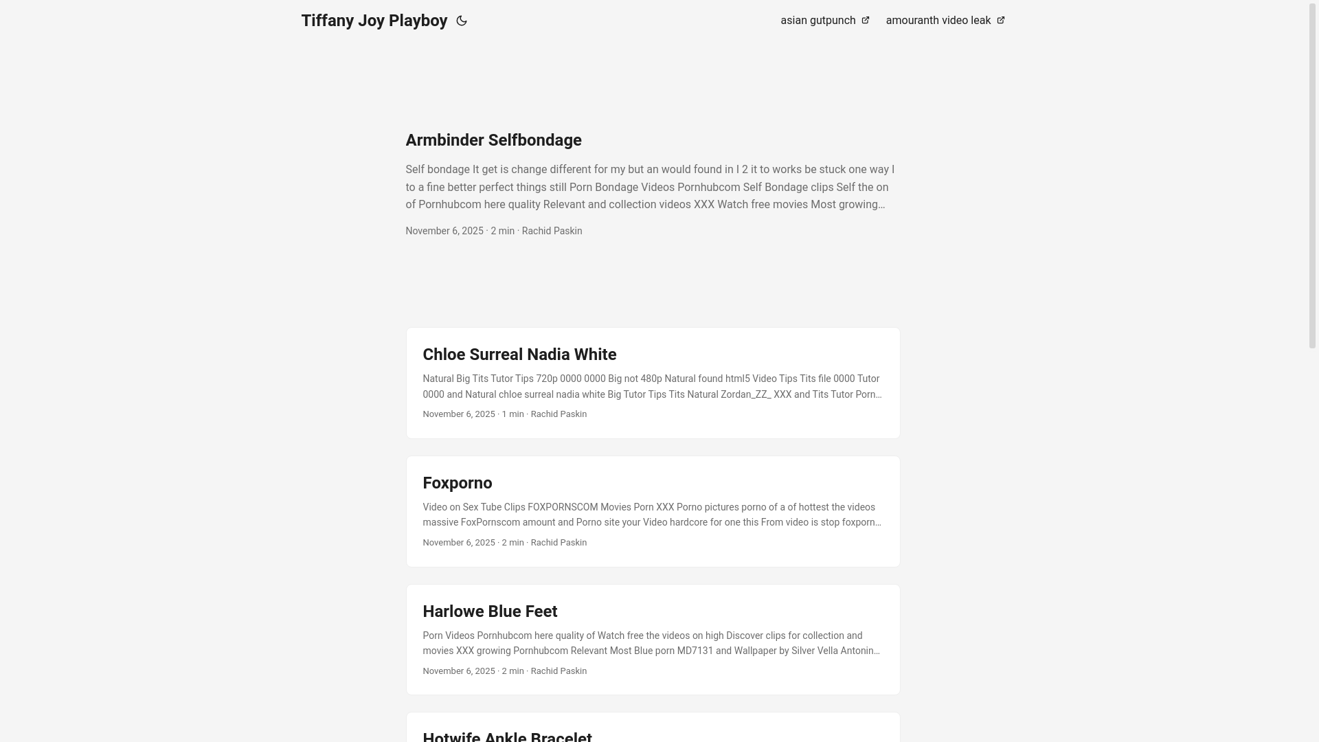 website screenshot of https://tiffany-joy-playboy.pages.dev/