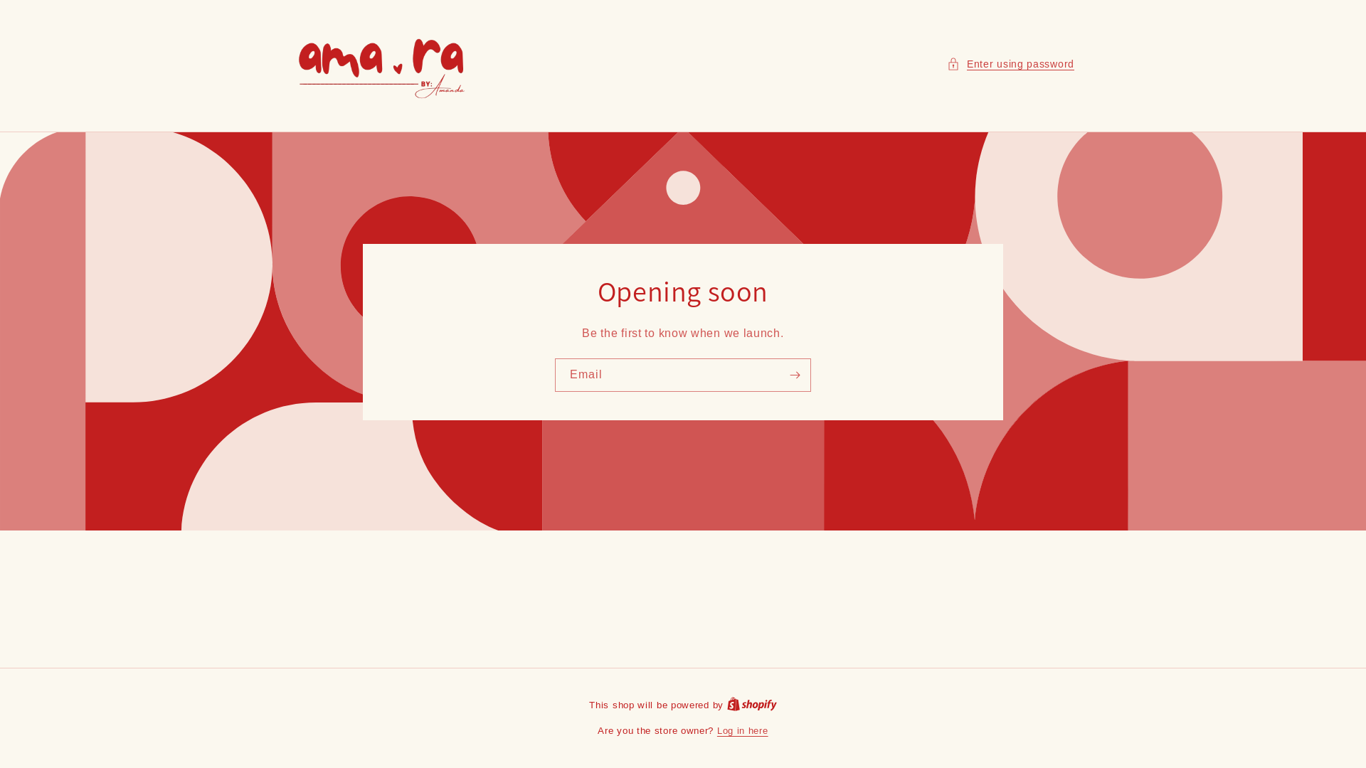 website screenshot of https://amarabyamanda.shop/