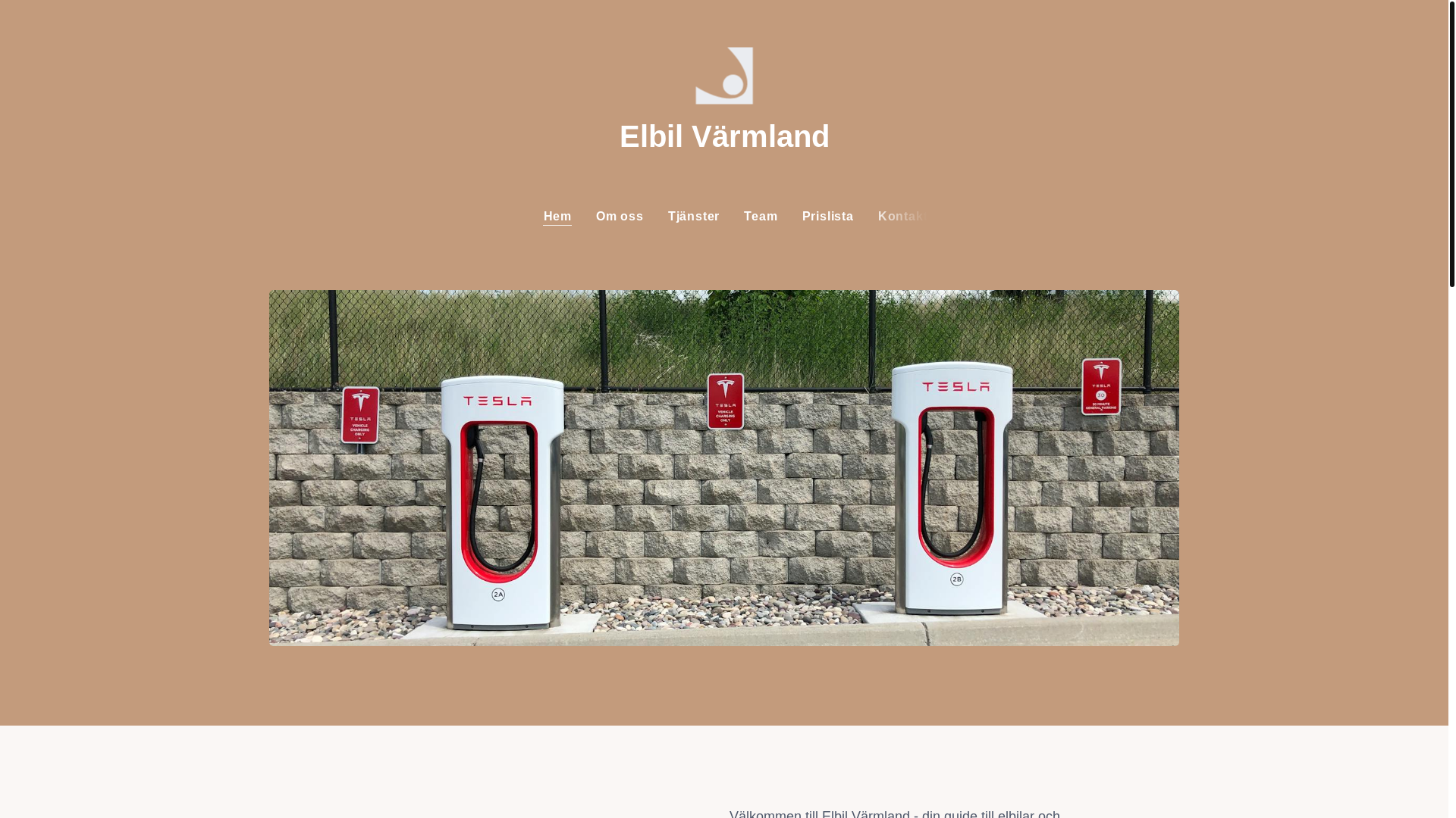 website screenshot of https://elbil-varmland.se/