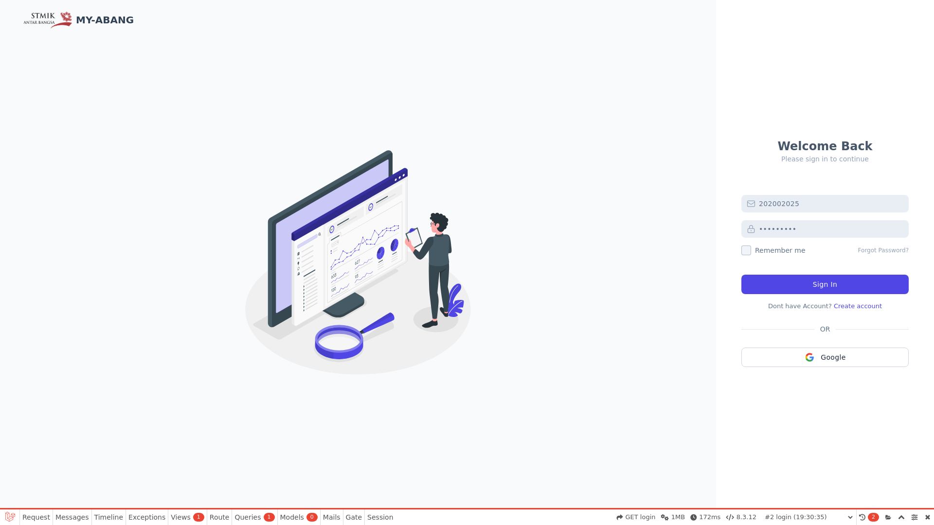 website screenshot of https://myabang.my.id/