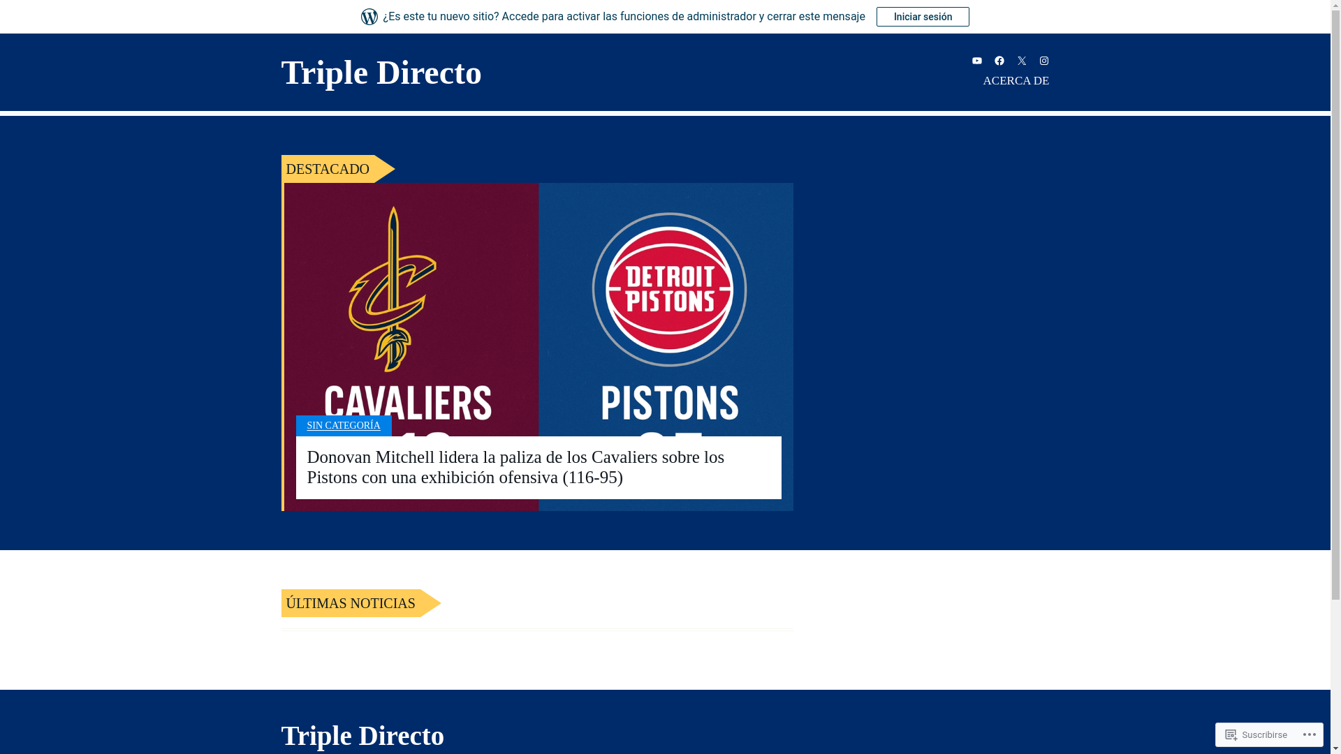 website screenshot of https://tripledirecto.com/