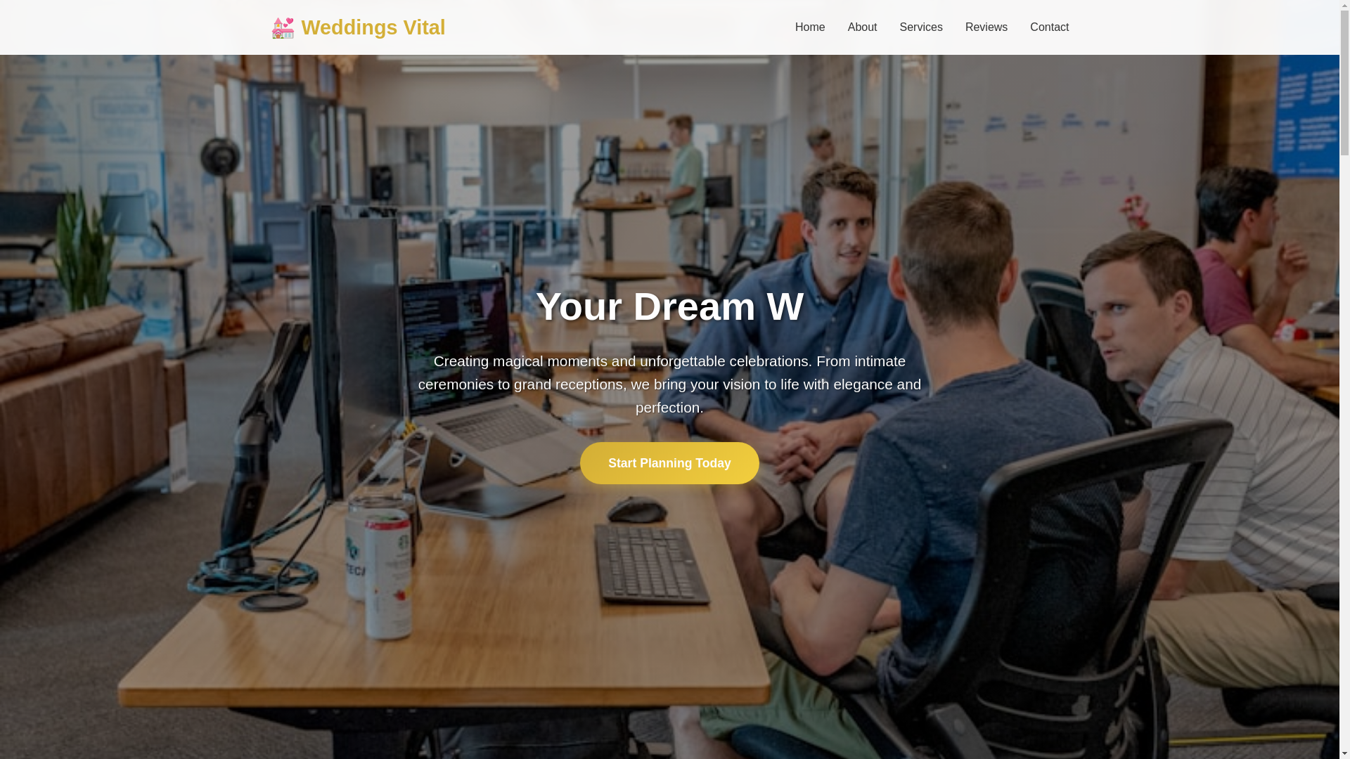 website screenshot of https://weddingsvital.sbs/
