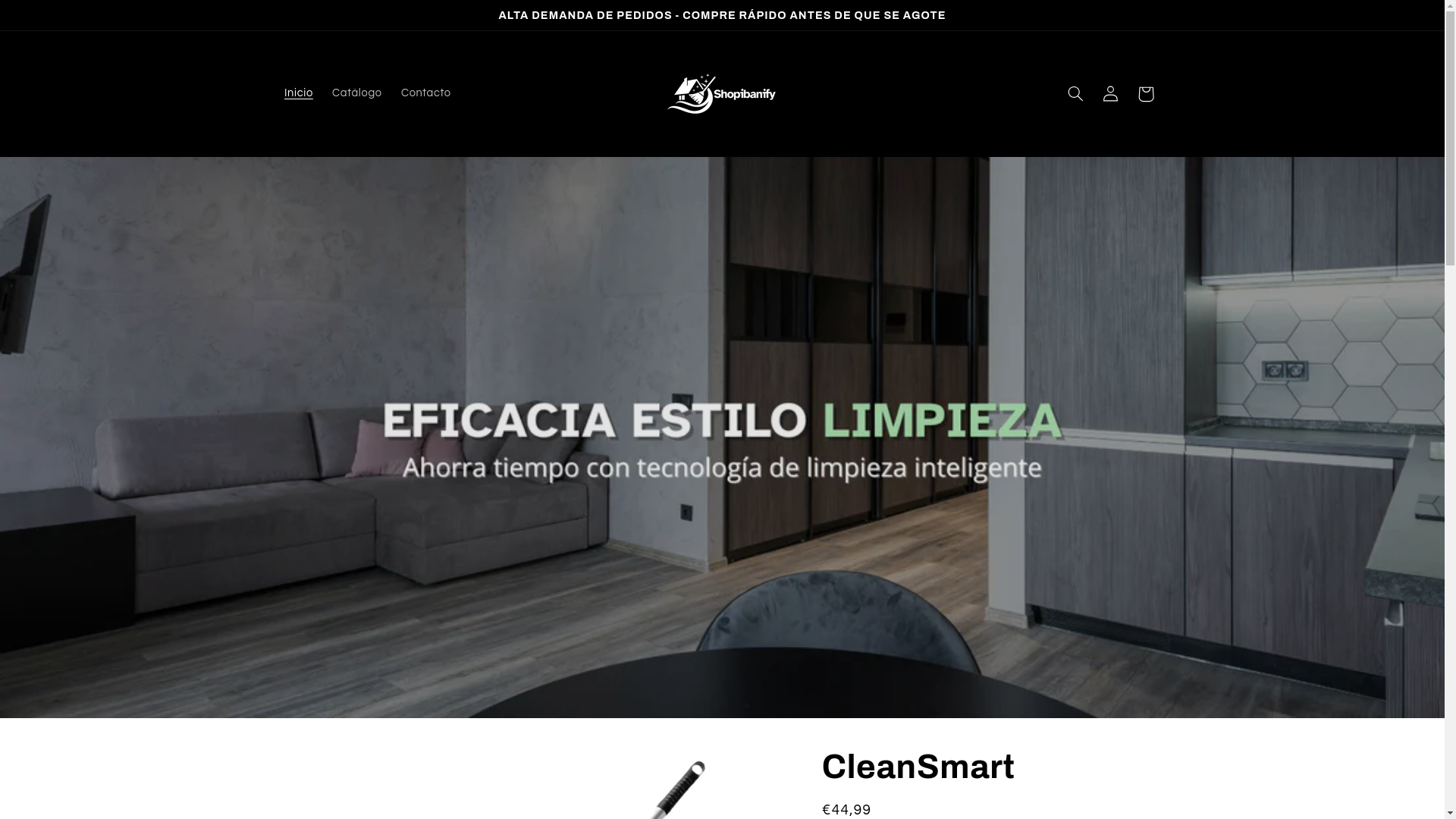website screenshot of https://shopibanify.com/
