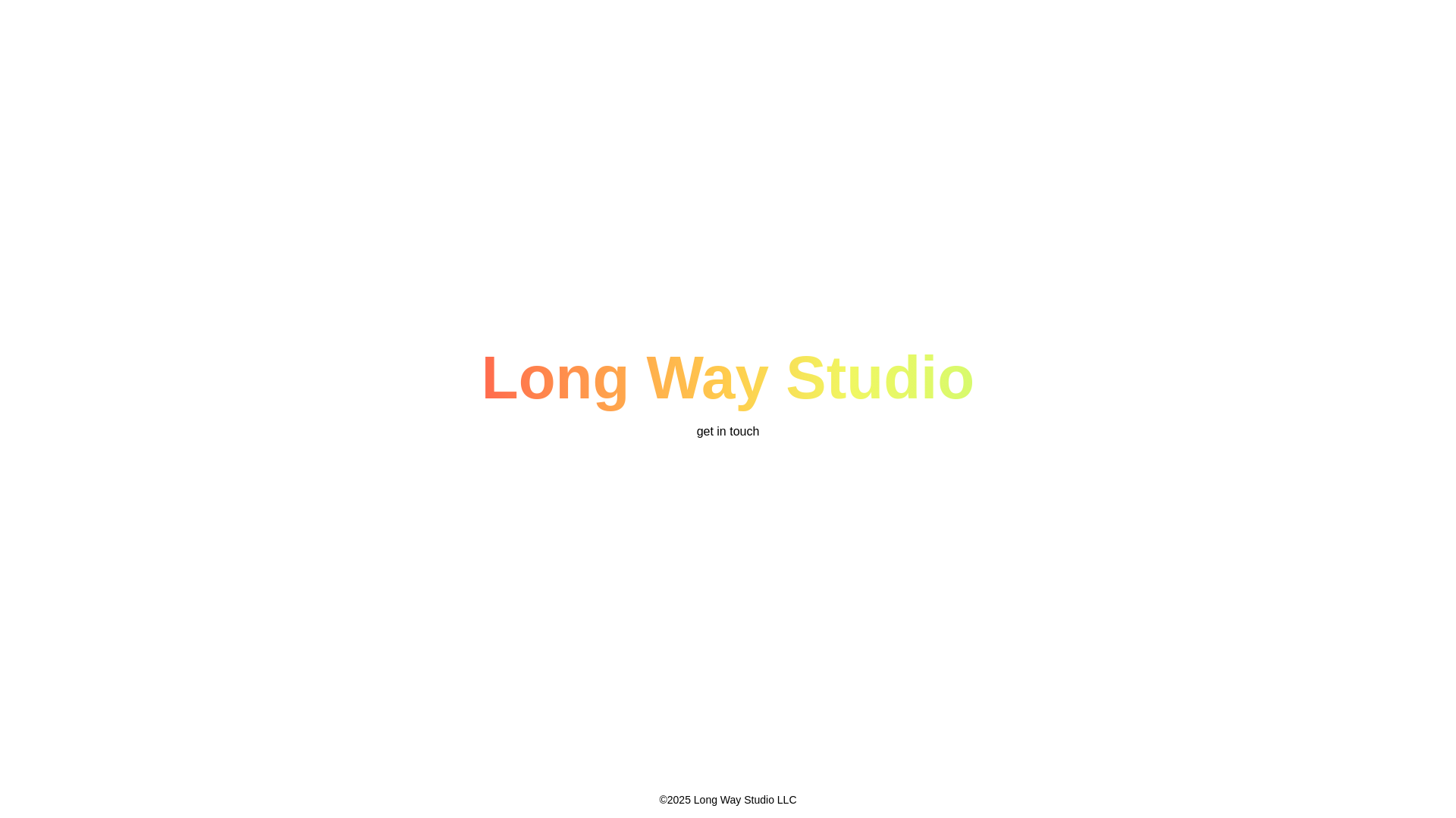 website screenshot of https://long-way-studio-website.pages.dev/