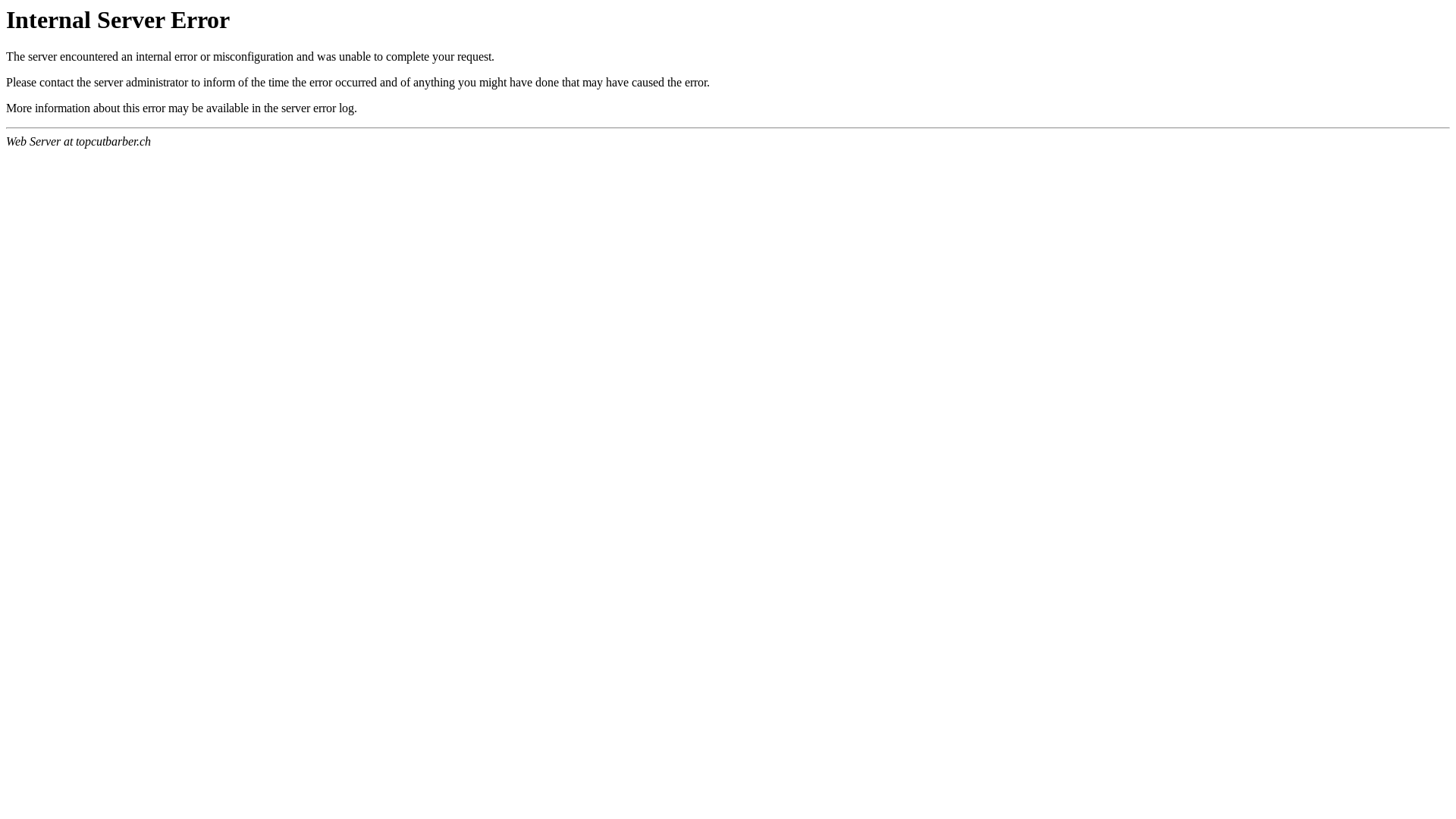 website screenshot of https://topcutbarber.ch/