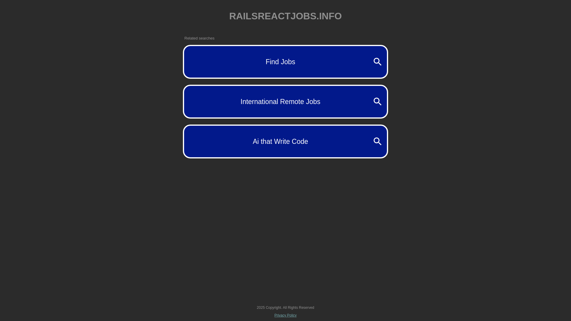 website screenshot of https://railsreactjobs.info/