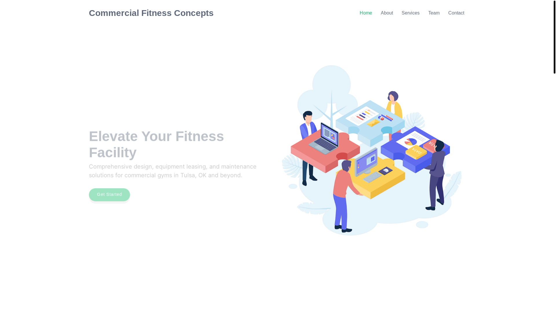 website screenshot of https://commercial-fit.pages.dev/