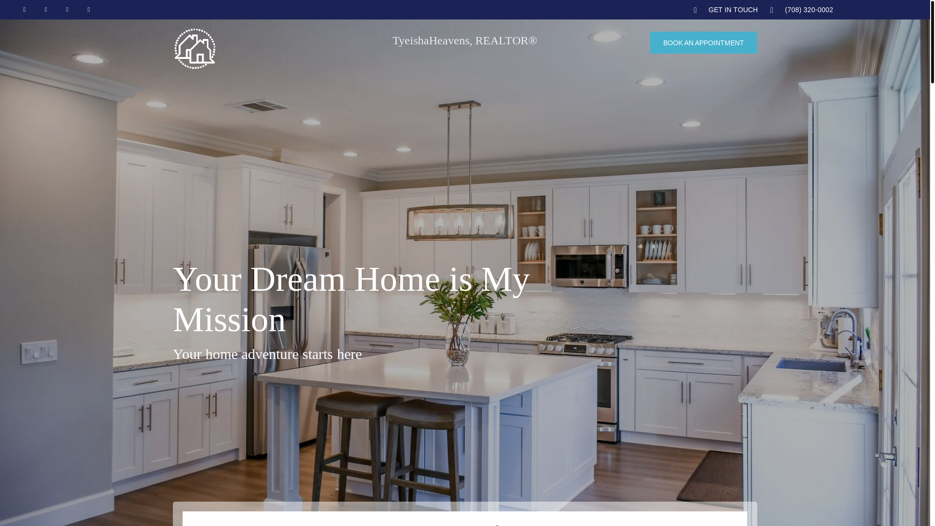 website screenshot of https://tyeishaheavens.realtor/
