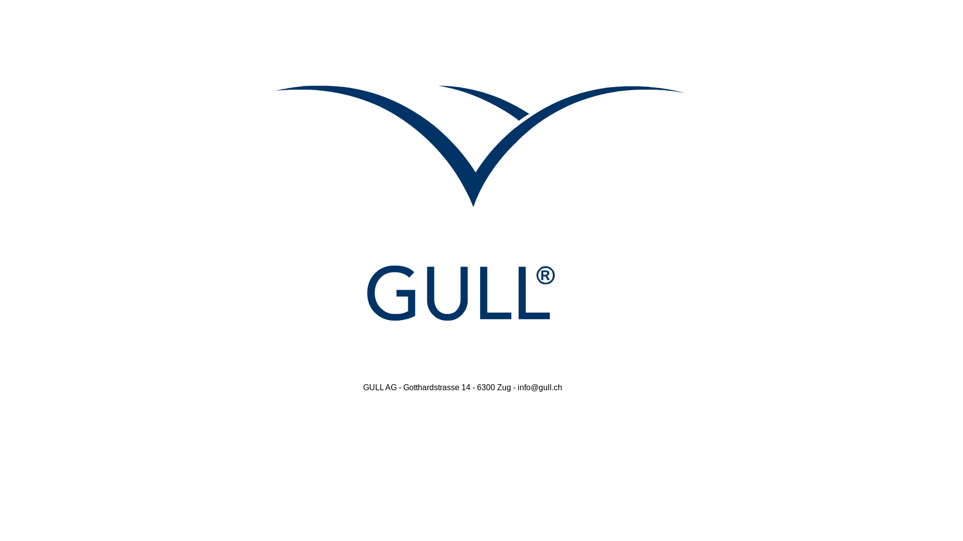 website screenshot of https://www.gull.ch/