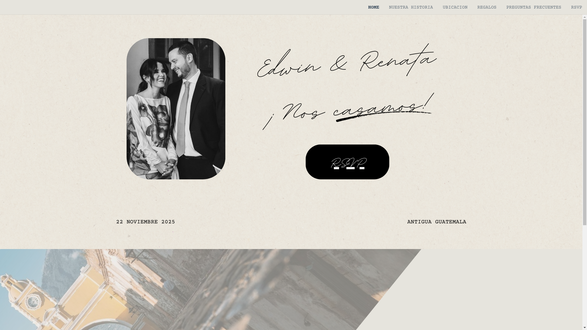 website screenshot of https://edwinyrenata.com/